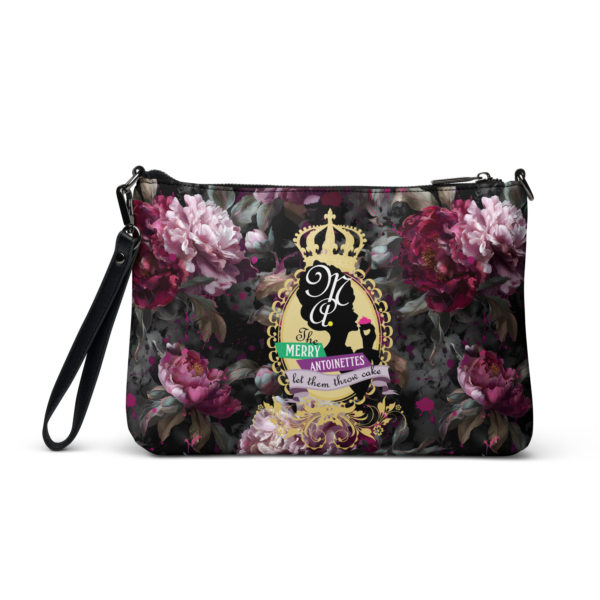 Krewe Crest Floral Crossbody Bag - Image 3
