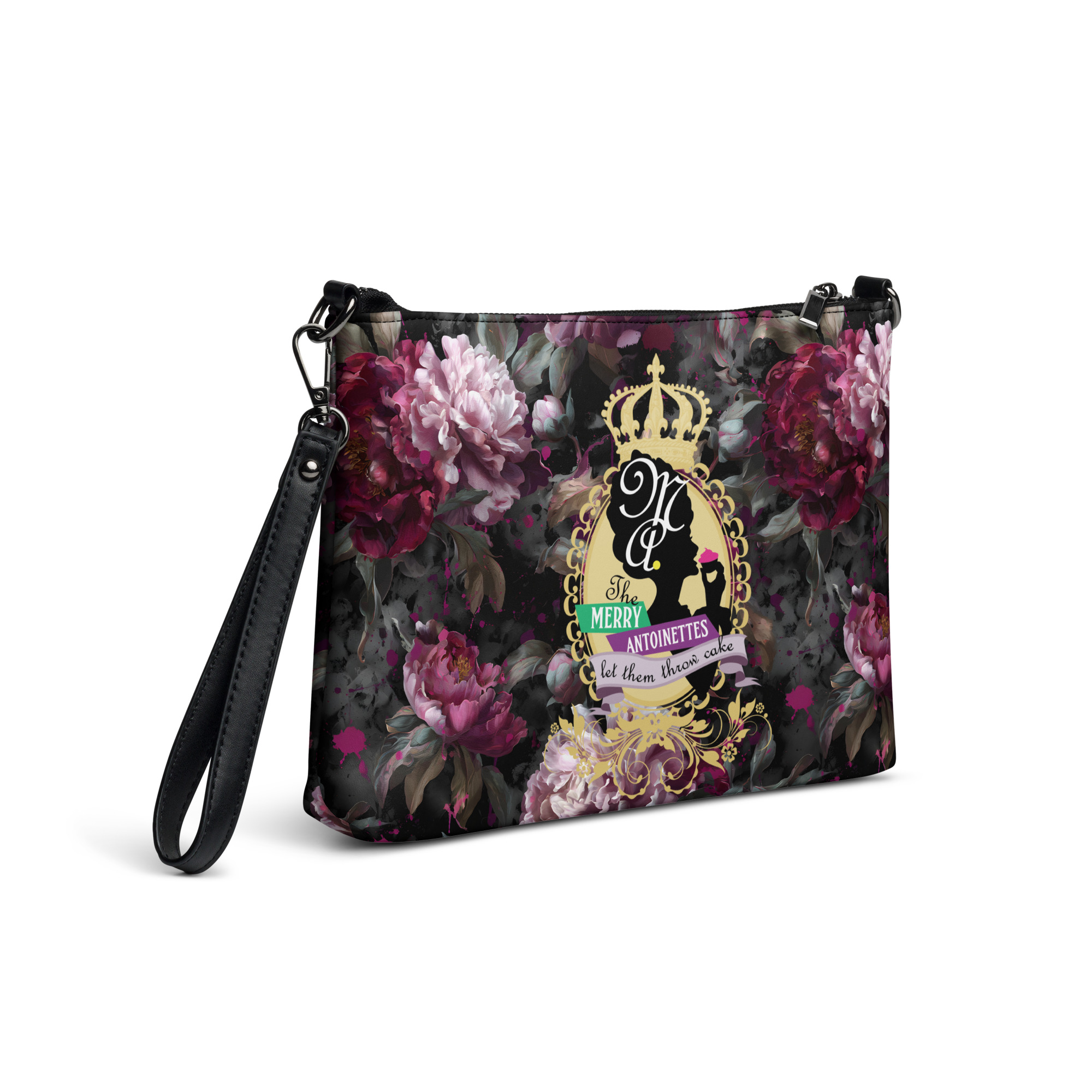 Krewe Crest Floral Crossbody Bag - Image 4