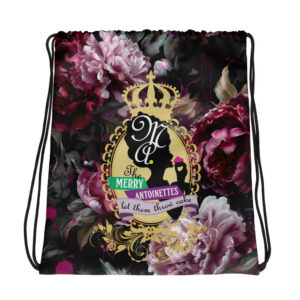 Krewe Crest Floral Drawstring Bag