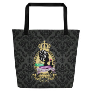 Krewe Crest All-Over Print Large Tote Bag