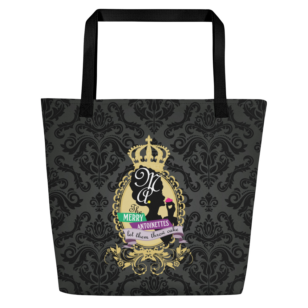 Krewe Crest All-Over Print Large Tote Bag