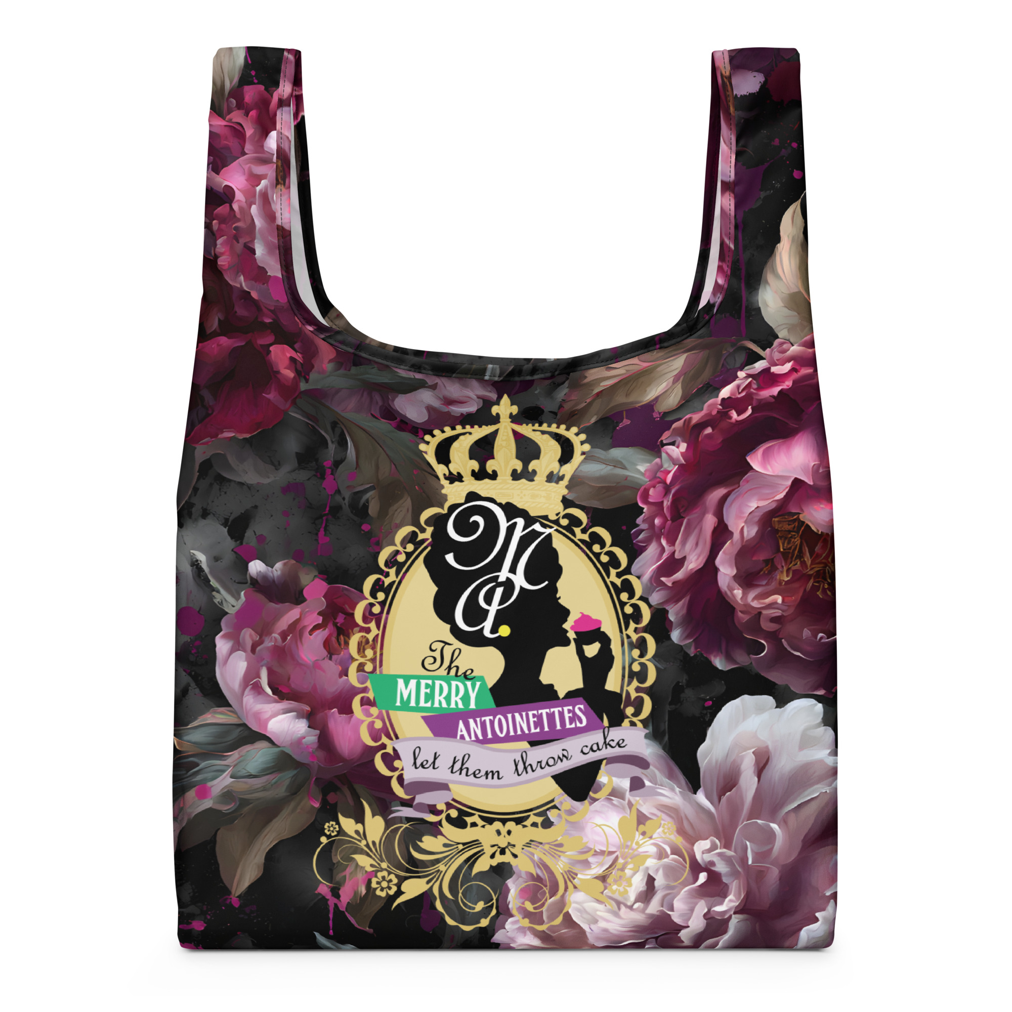 Krewe Crest Floral Shopping Bag - Image 3