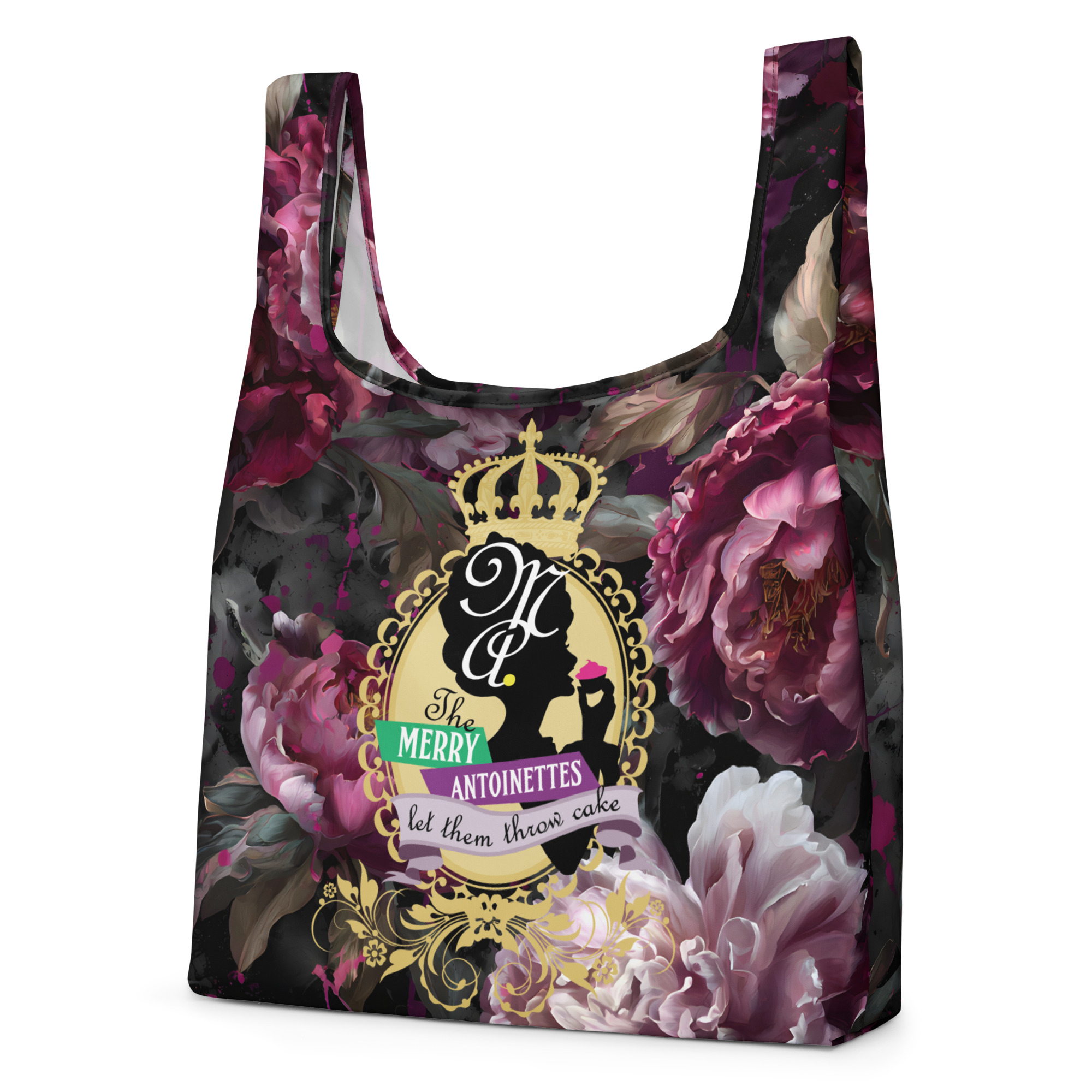 Krewe Crest Floral Shopping Bag - Image 2