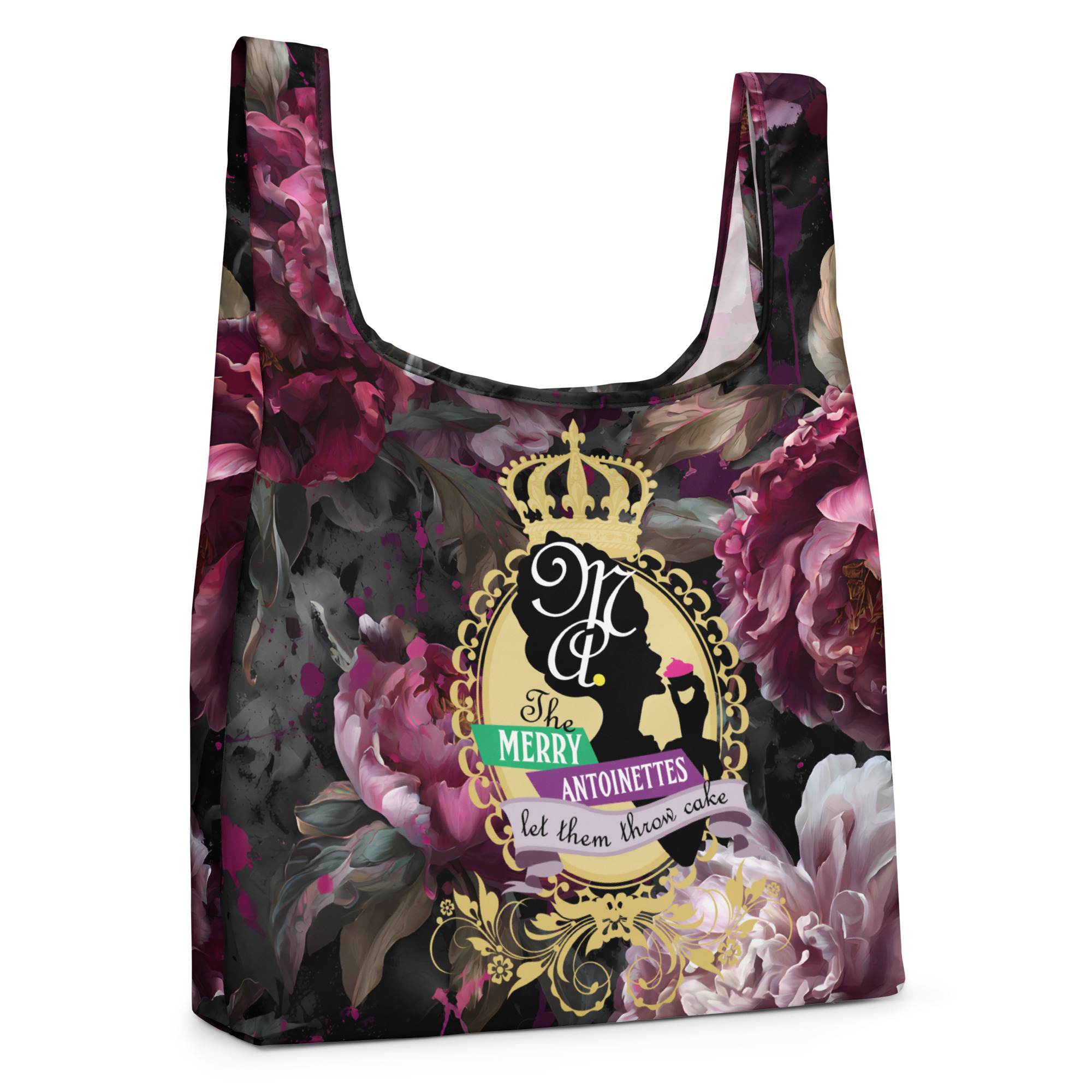 Krewe Crest Floral Shopping Bag - Image 4