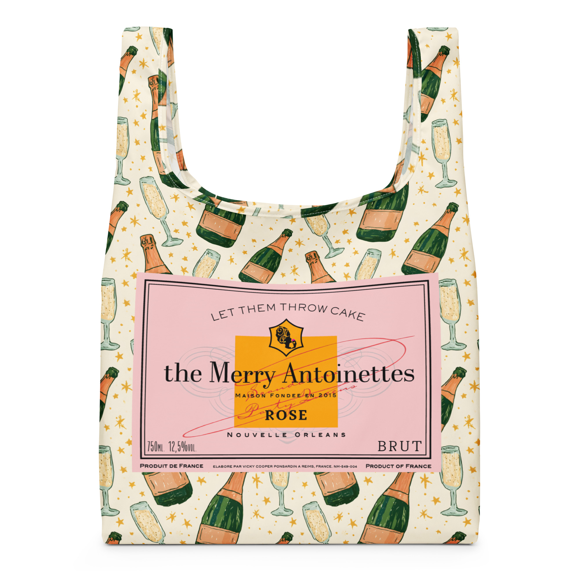 Rose' Champagne Shopping Bag