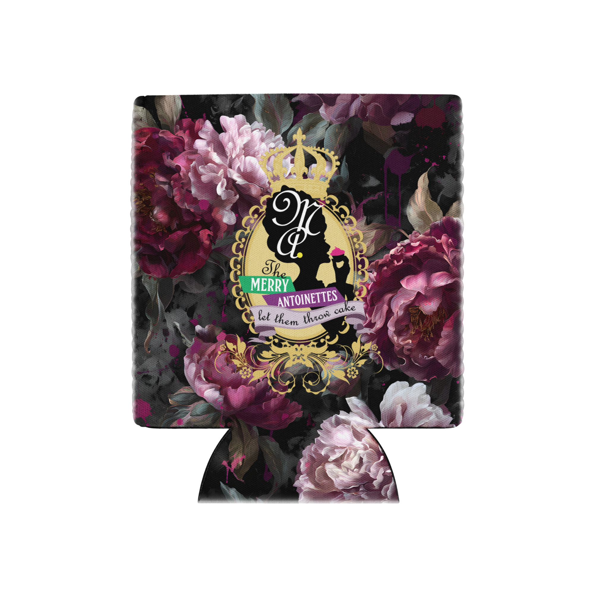 Krewe Crest Floral Can Cooler - Image 2
