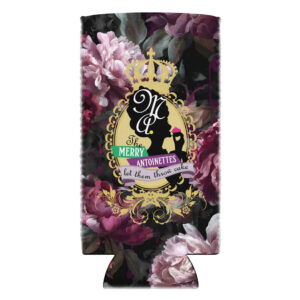 Krewe Crest Floral Slim Can Cooler