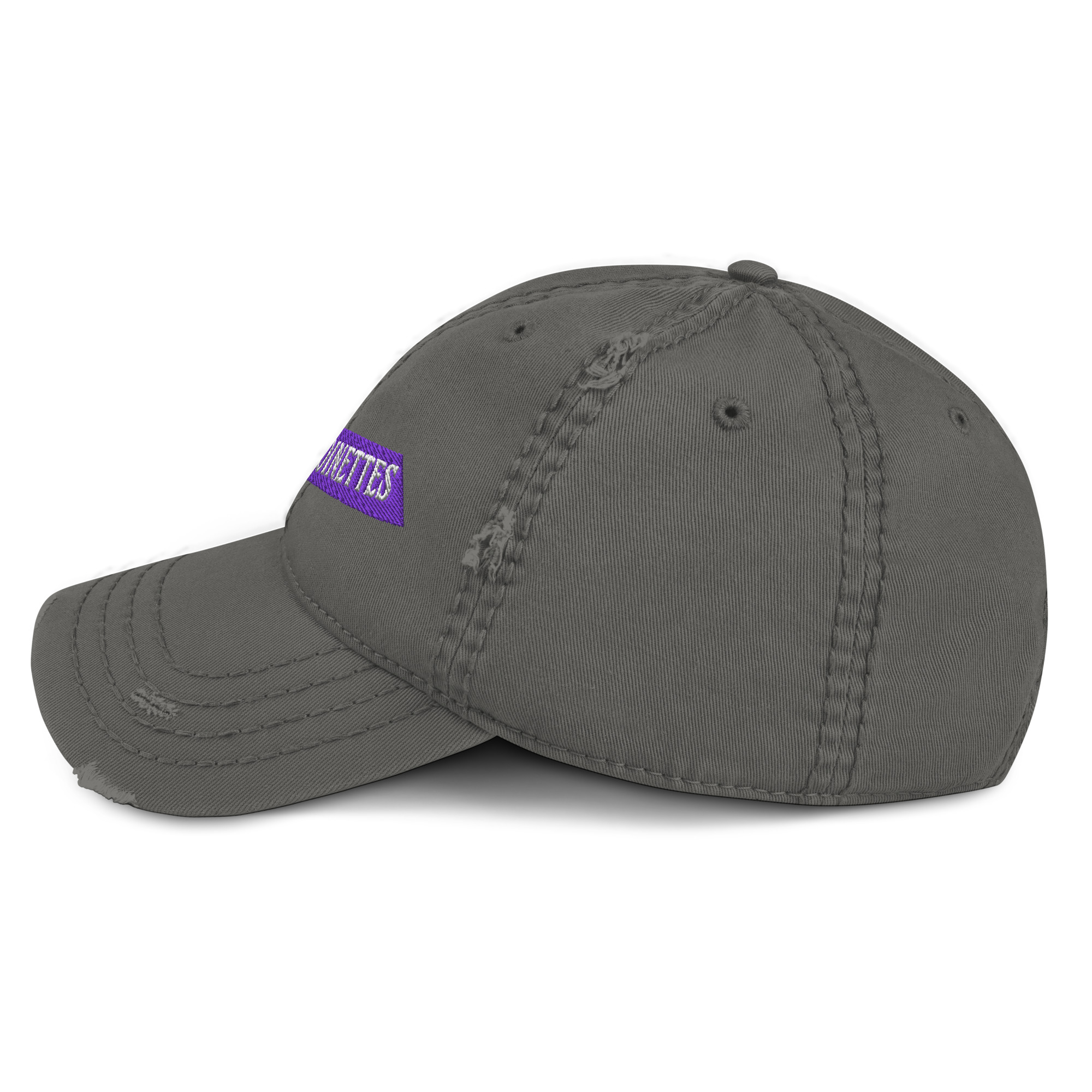 Merry Embroidered Distressed Dad Hat - Image 4