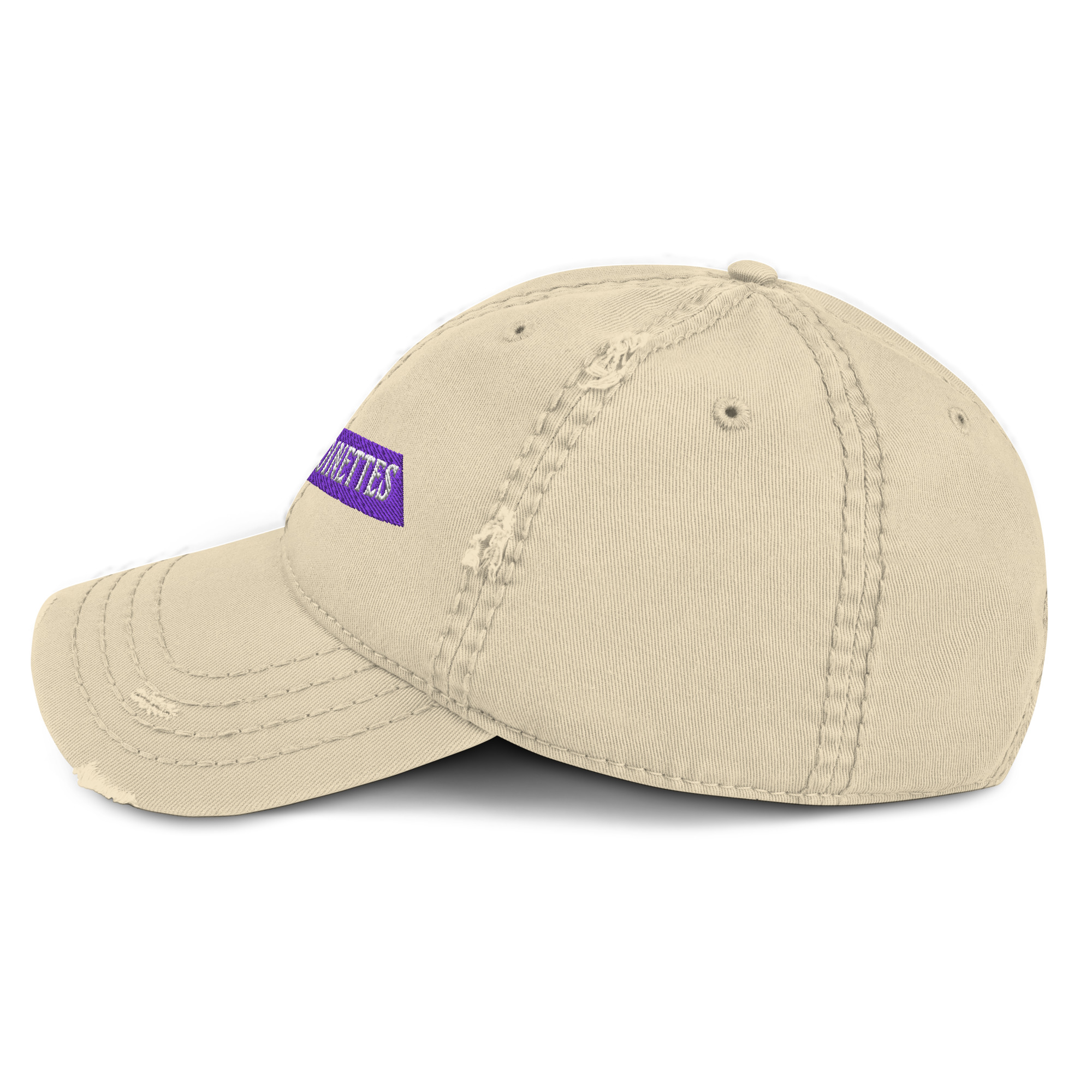 Merry Embroidered Distressed Dad Hat - Image 6