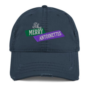 Merry Embroidered Distressed Dad Hat