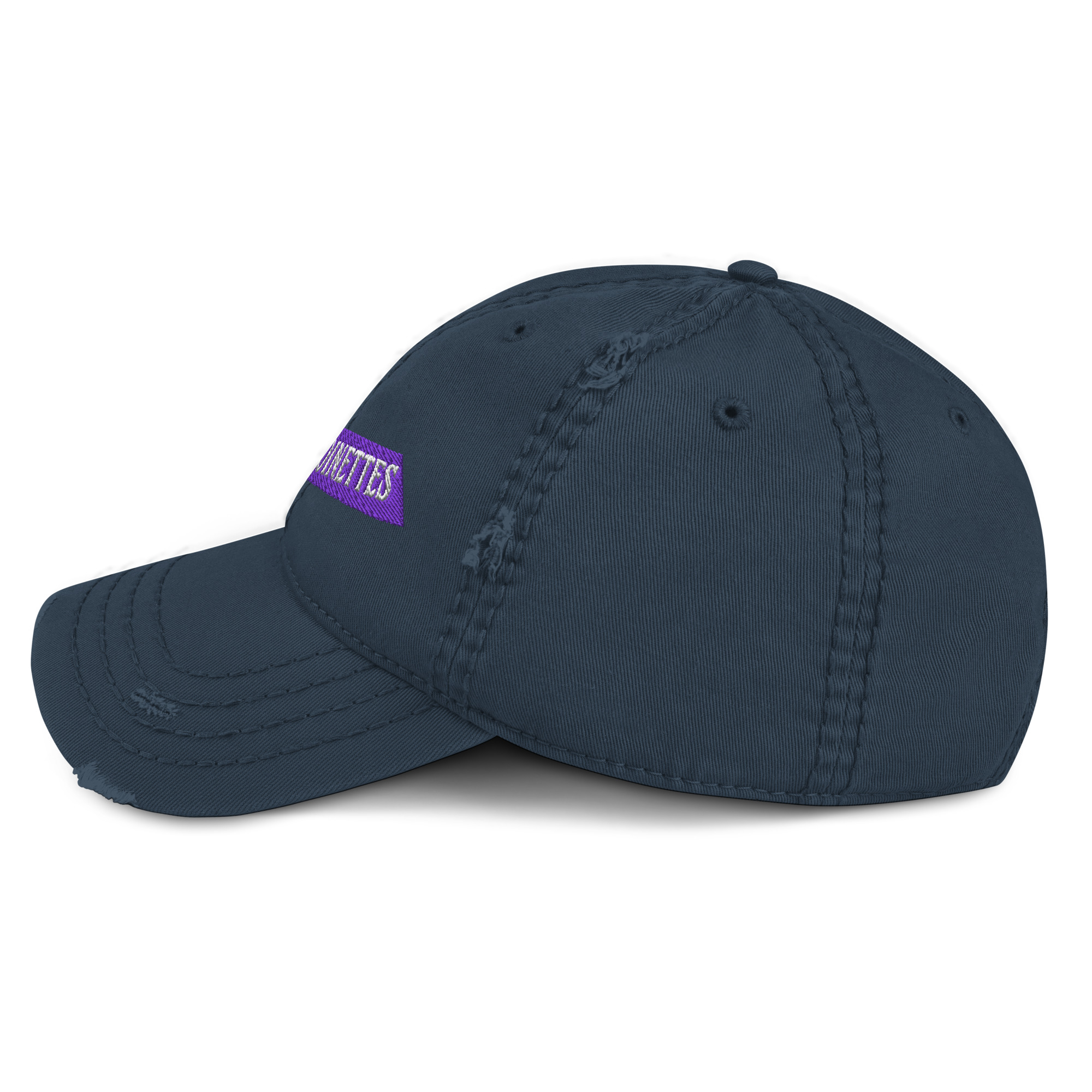 Merry Embroidered Distressed Dad Hat - Image 2