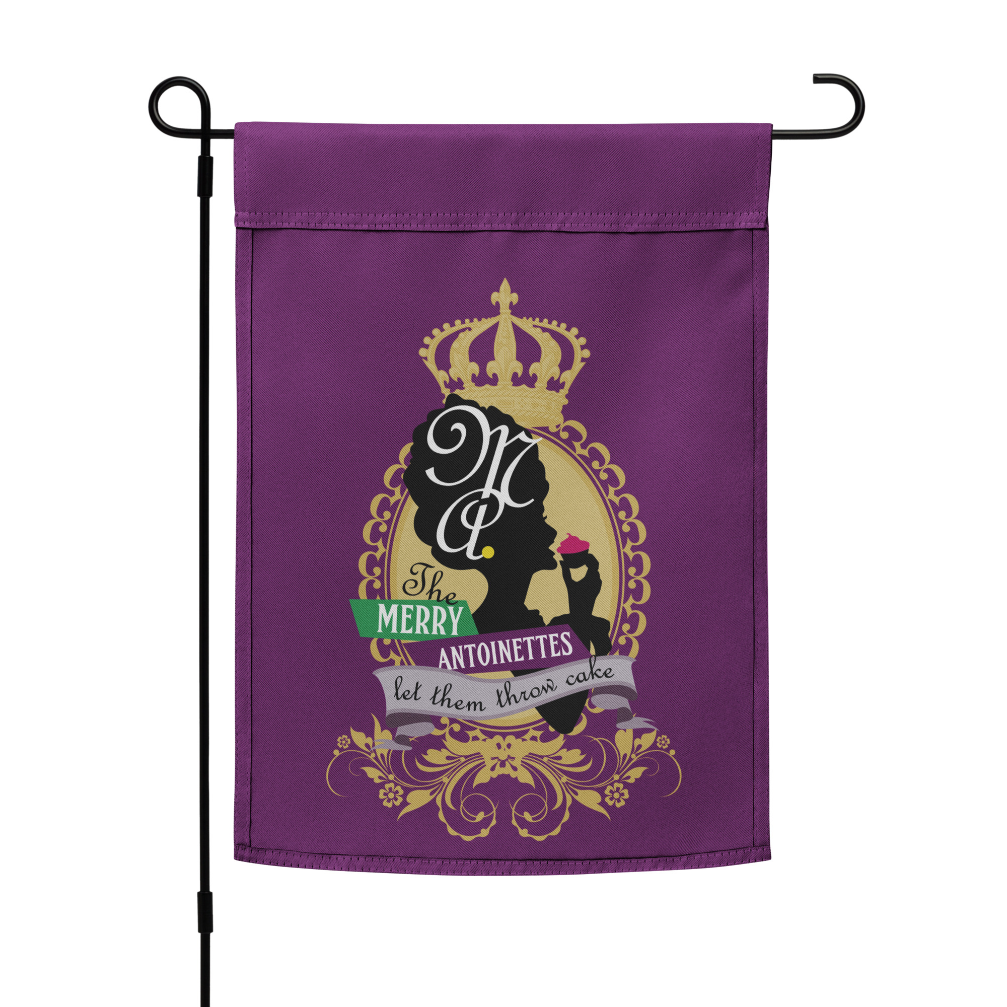 Krewe Crest Purple Garden Flag - Image 2