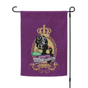 Krewe Crest Purple Garden Flag