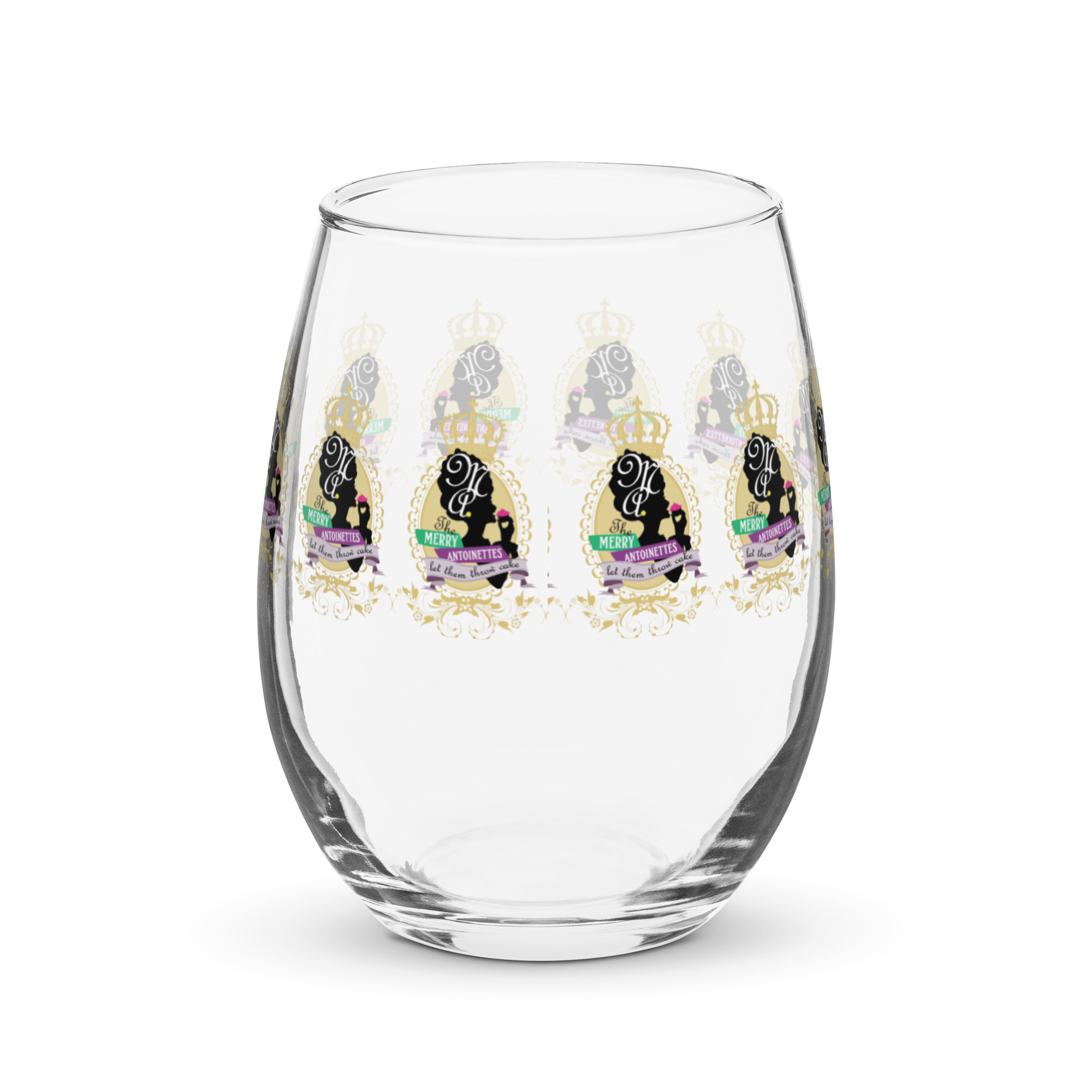 Krewe Crest Stemless Wine Glass - Image 2