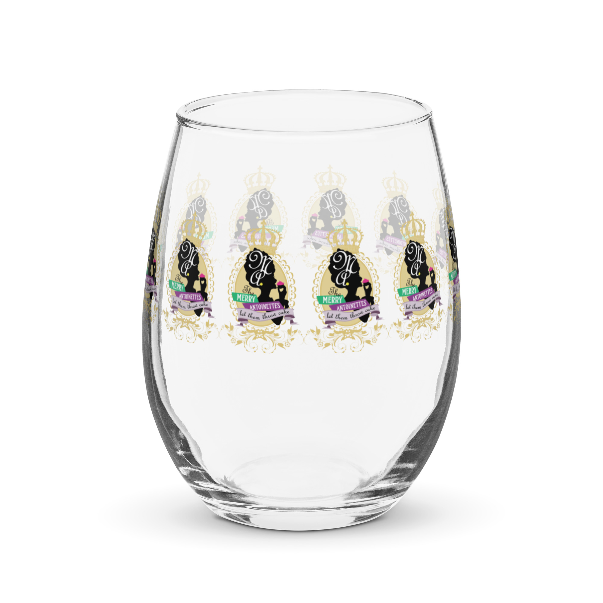 Krewe Crest Stemless Wine Glass - Image 3
