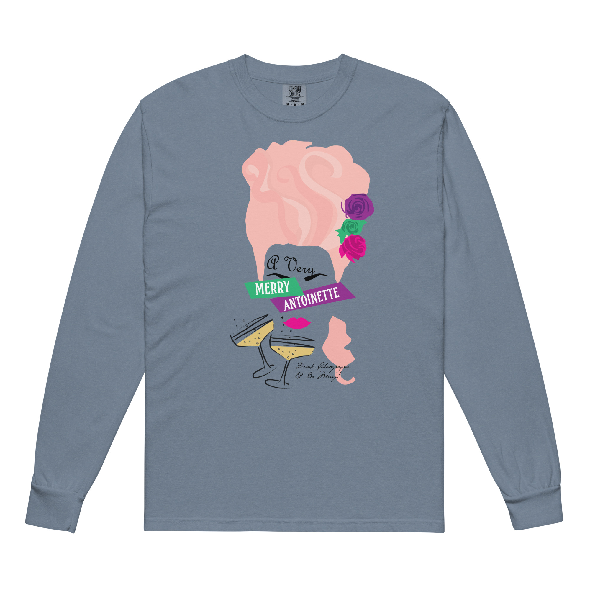 A Very Merry Comfort Colors Long-Sleeve Shirt - Image 2