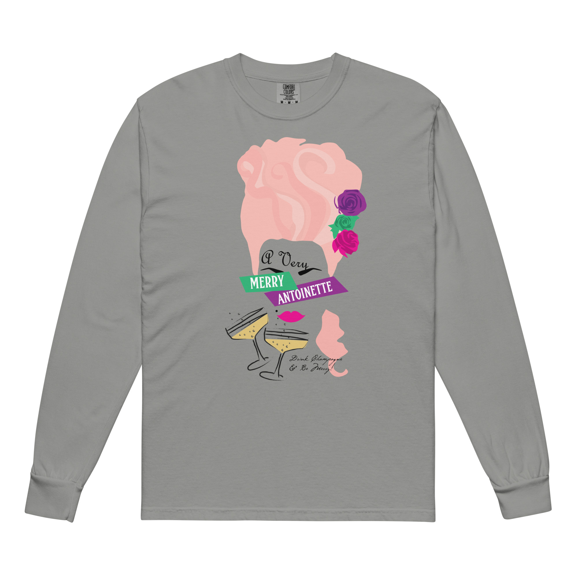 A Very Merry Comfort Colors Long-Sleeve Shirt - Image 4