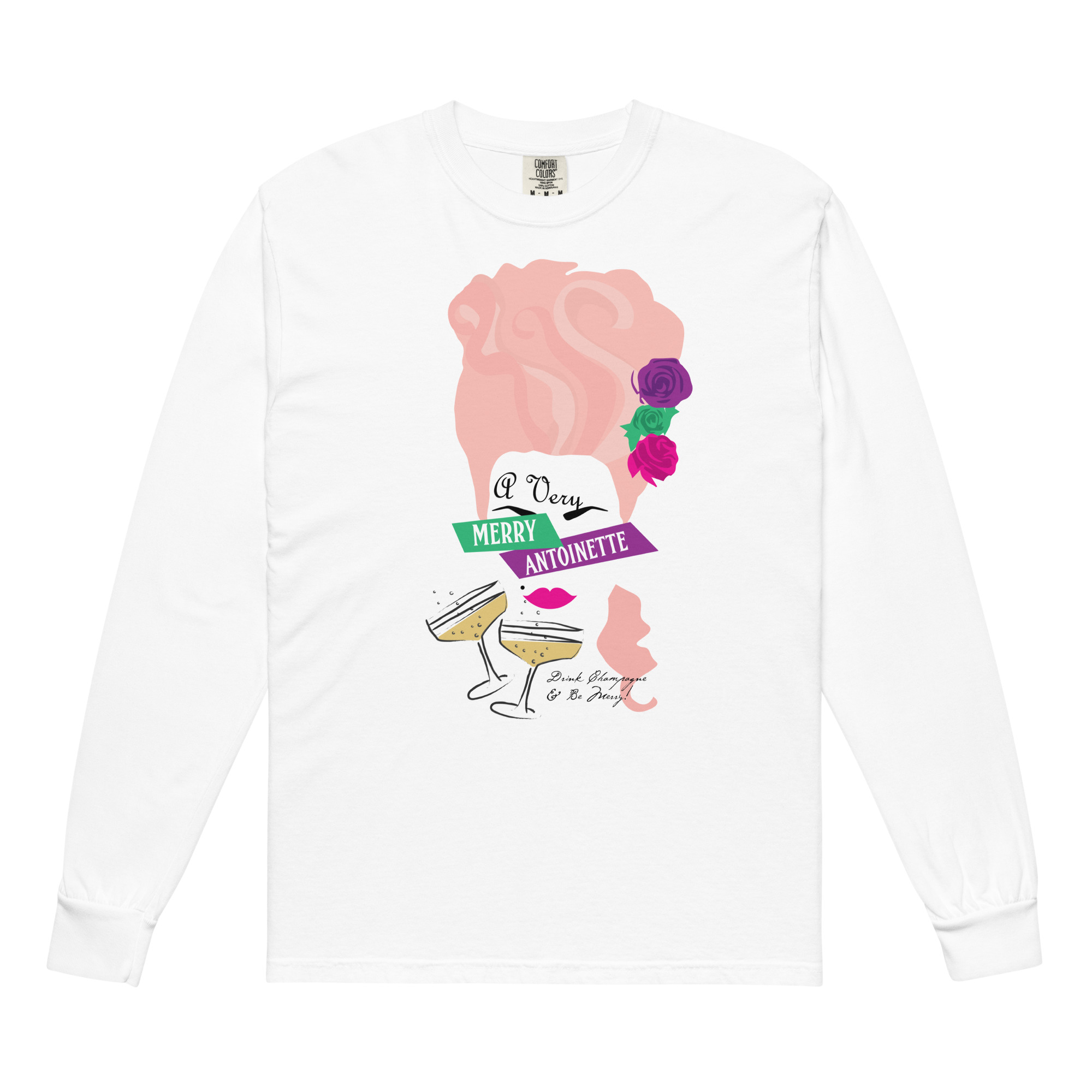 A Very Merry Comfort Colors Long-Sleeve Shirt - Image 5