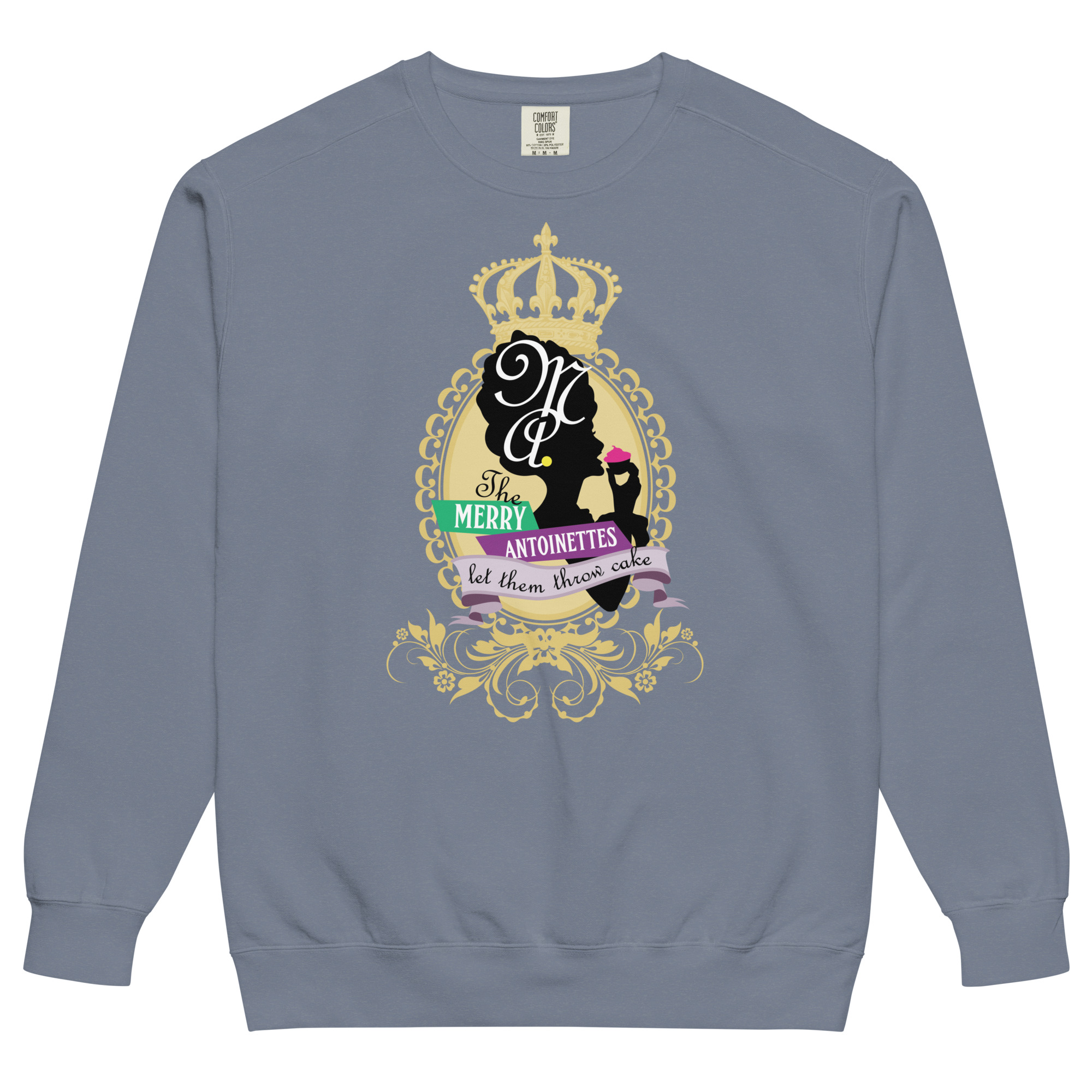 Krewe Crest Comfort Colors Unisex Sweatshirt - Image 9