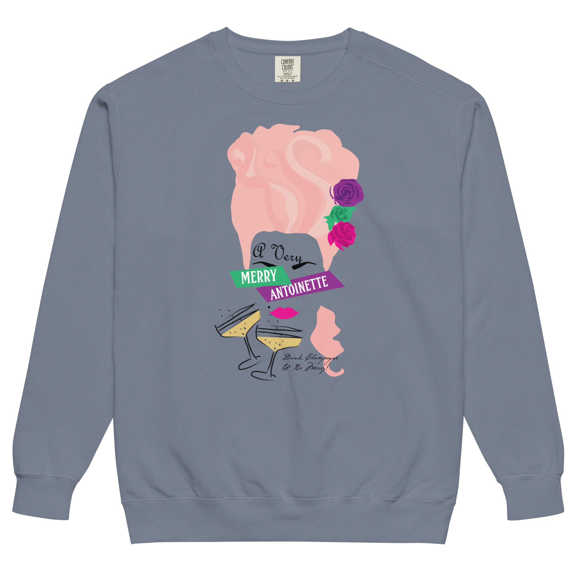 A Very Merry Comfort Colors Unisex Sweatshirt - Image 7