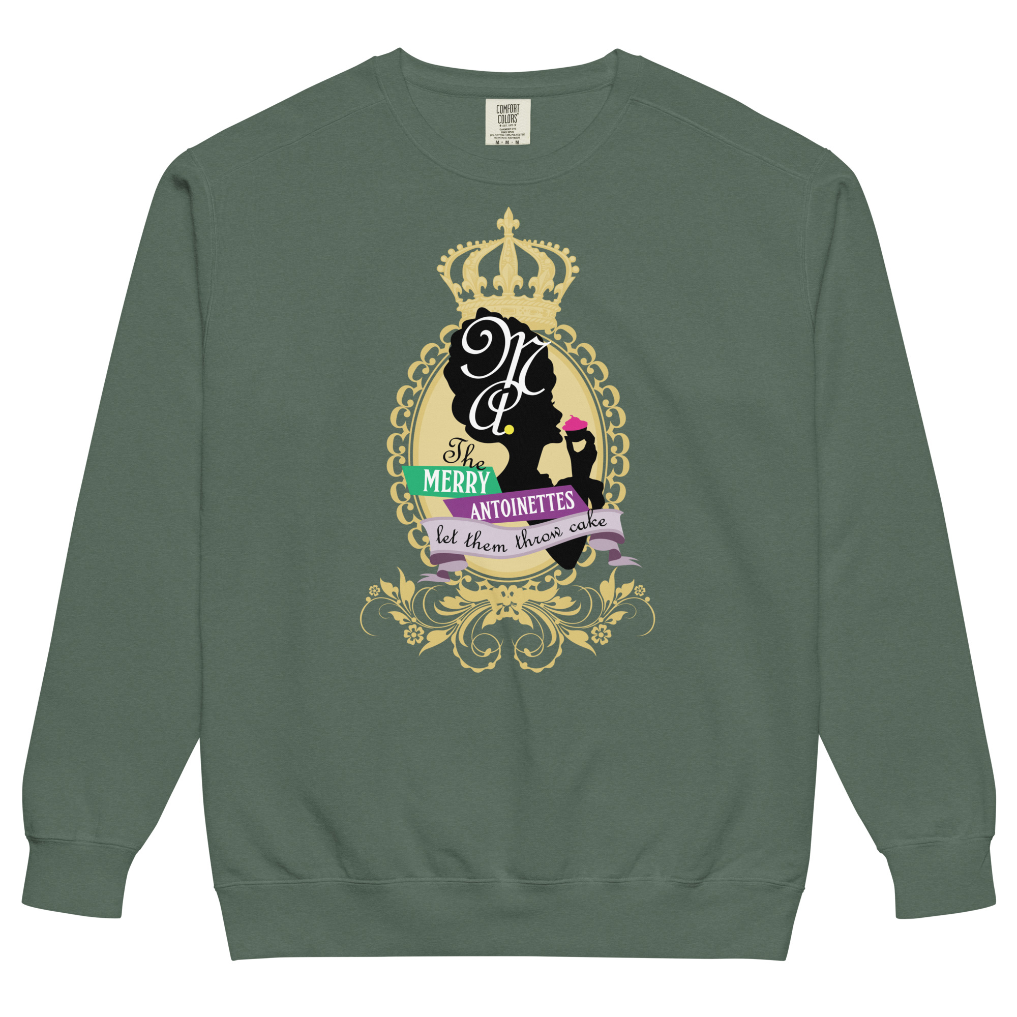 Krewe Crest Comfort Colors Unisex Sweatshirt - Image 5