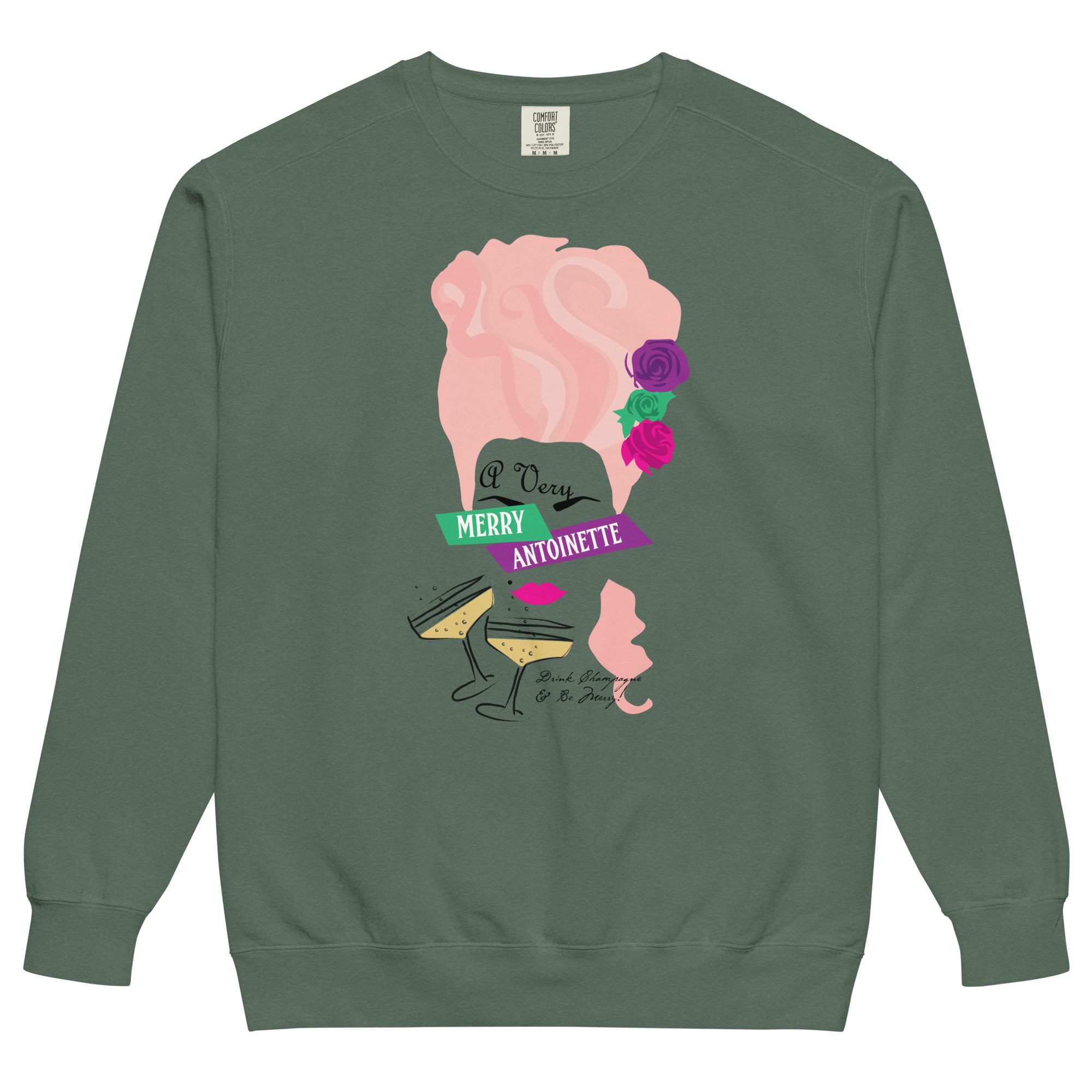 A Very Merry Comfort Colors Unisex Sweatshirt - Image 4
