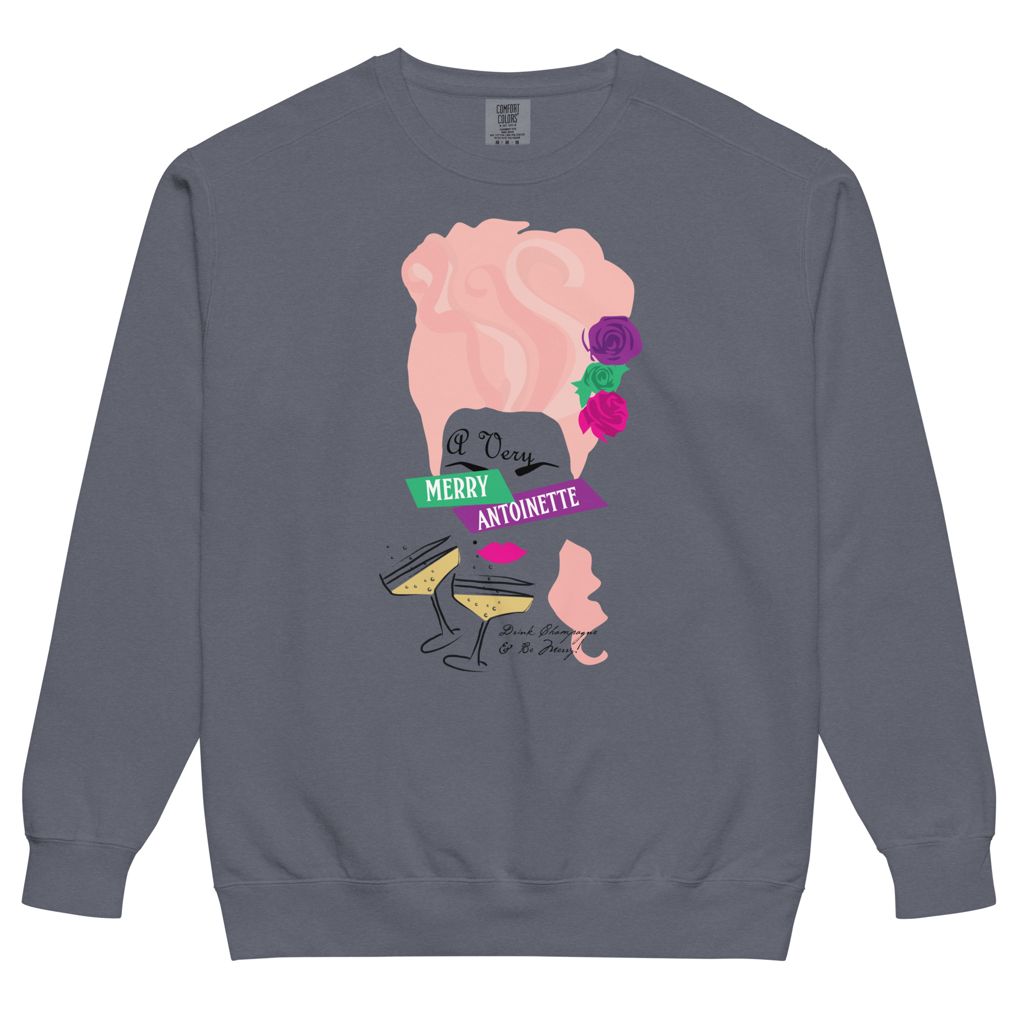 A Very Merry Comfort Colors Unisex Sweatshirt - Image 3