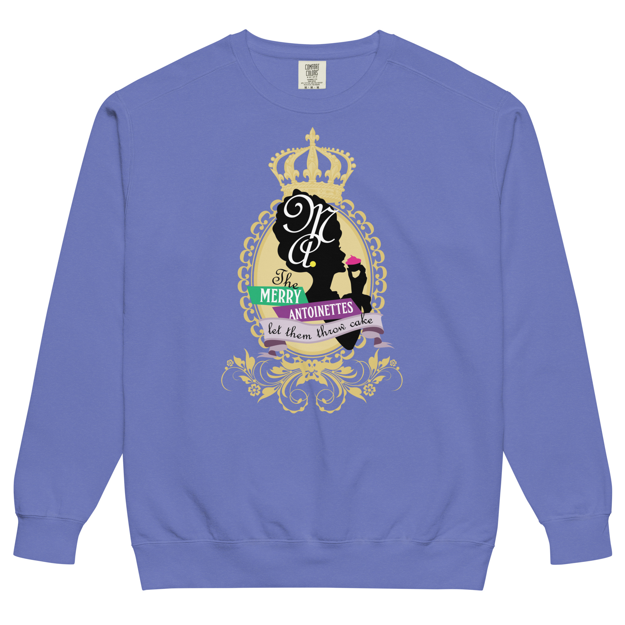 Krewe Crest Comfort Colors Unisex Sweatshirt - Image 7
