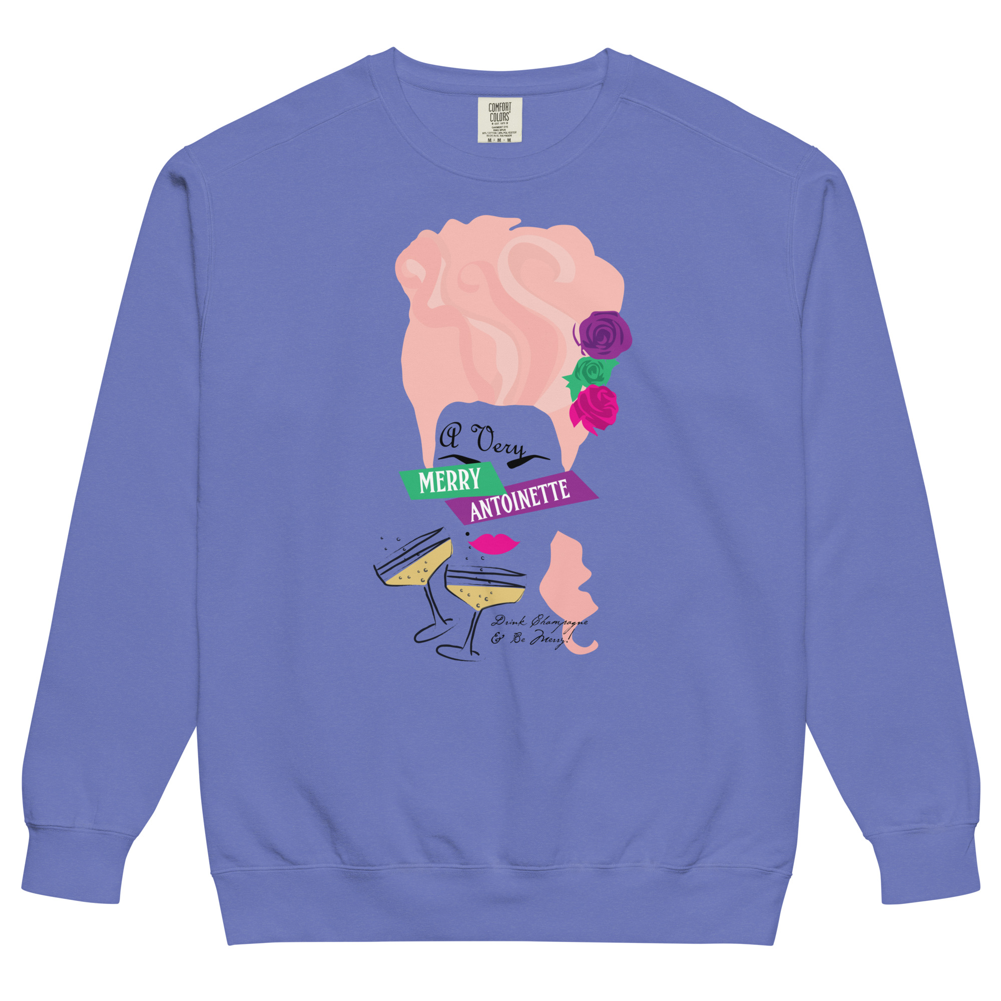 A Very Merry Comfort Colors Unisex Sweatshirt - Image 5