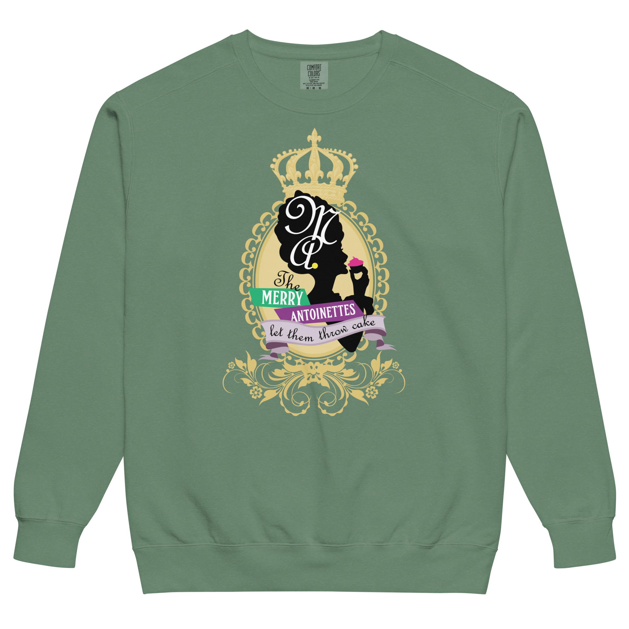 Krewe Crest Comfort Colors Unisex Sweatshirt - Image 8