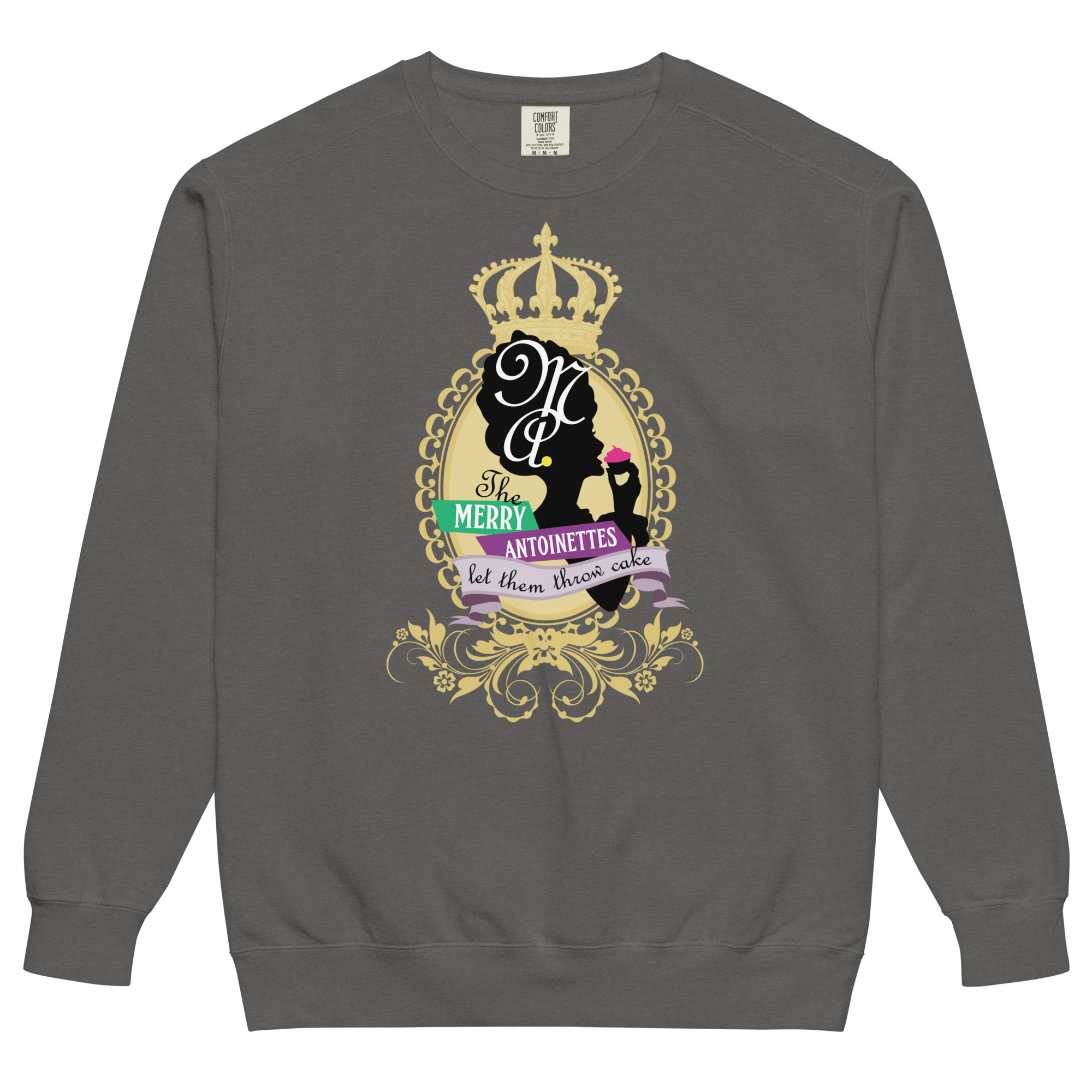 Krewe Crest Comfort Colors Unisex Sweatshirt - Image 3