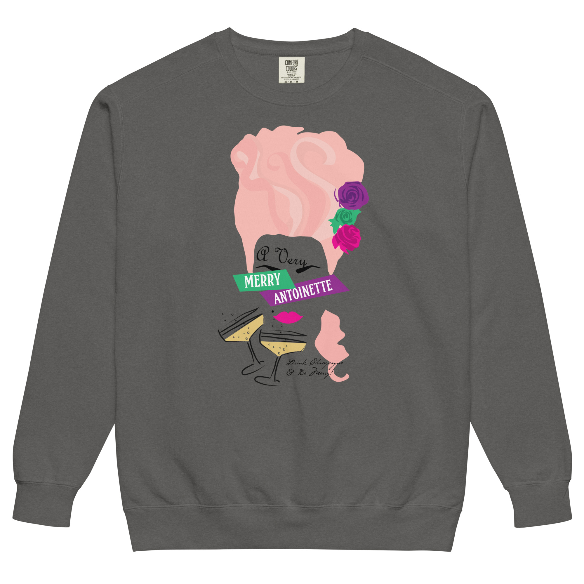 A Very Merry Comfort Colors Unisex Sweatshirt - Image 2