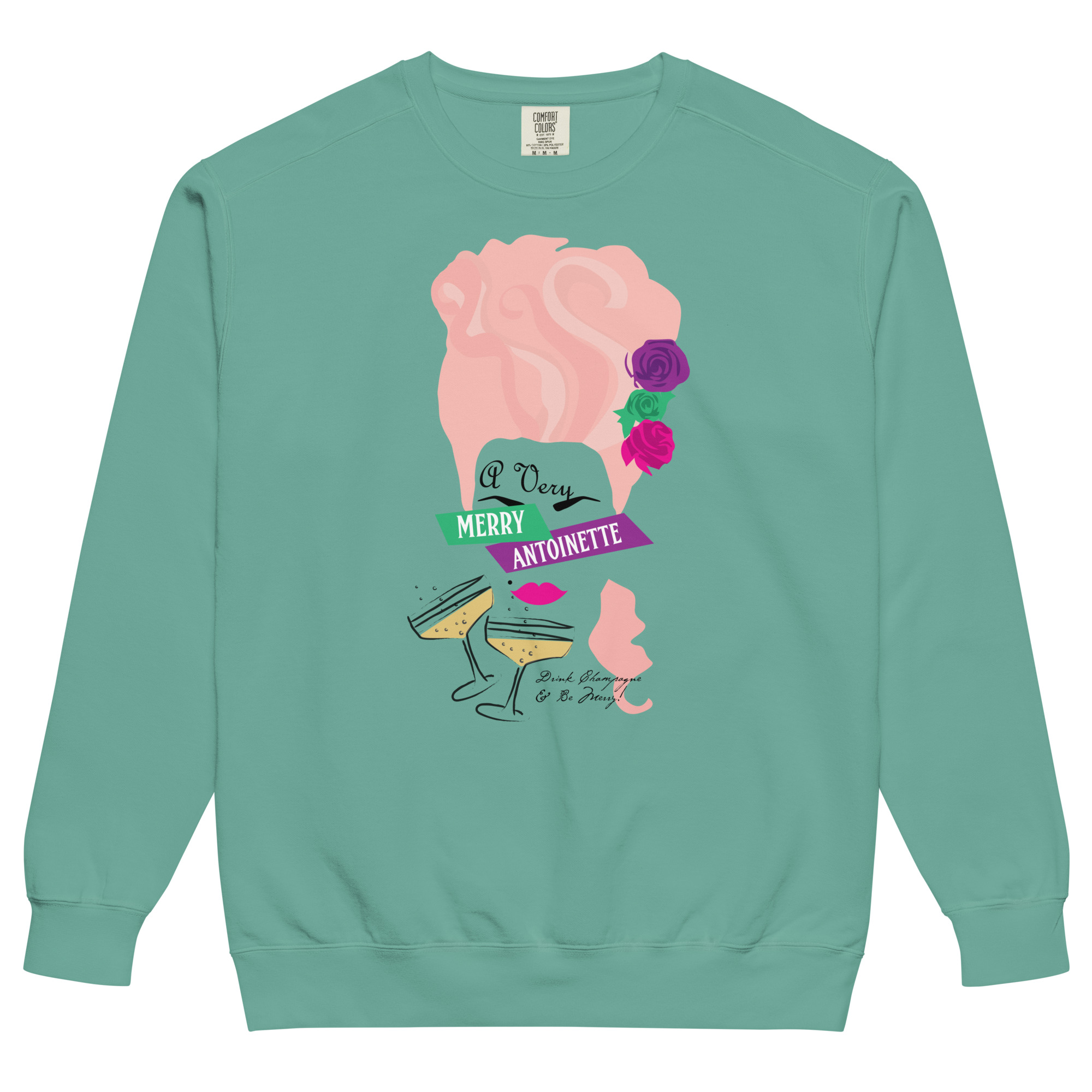 A Very Merry Comfort Colors Unisex Sweatshirt - Image 9