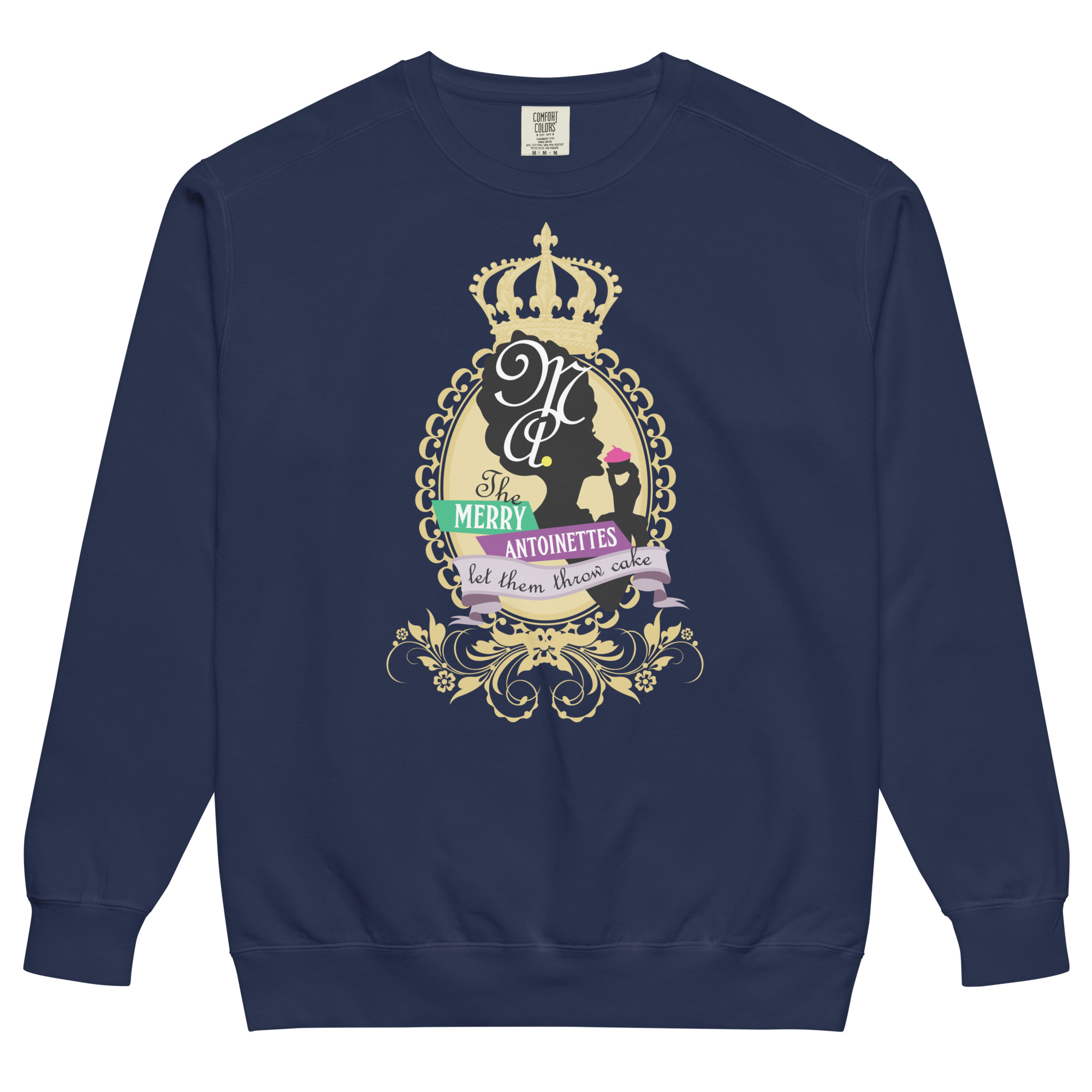 Krewe Crest Comfort Colors Unisex Sweatshirt - Image 2