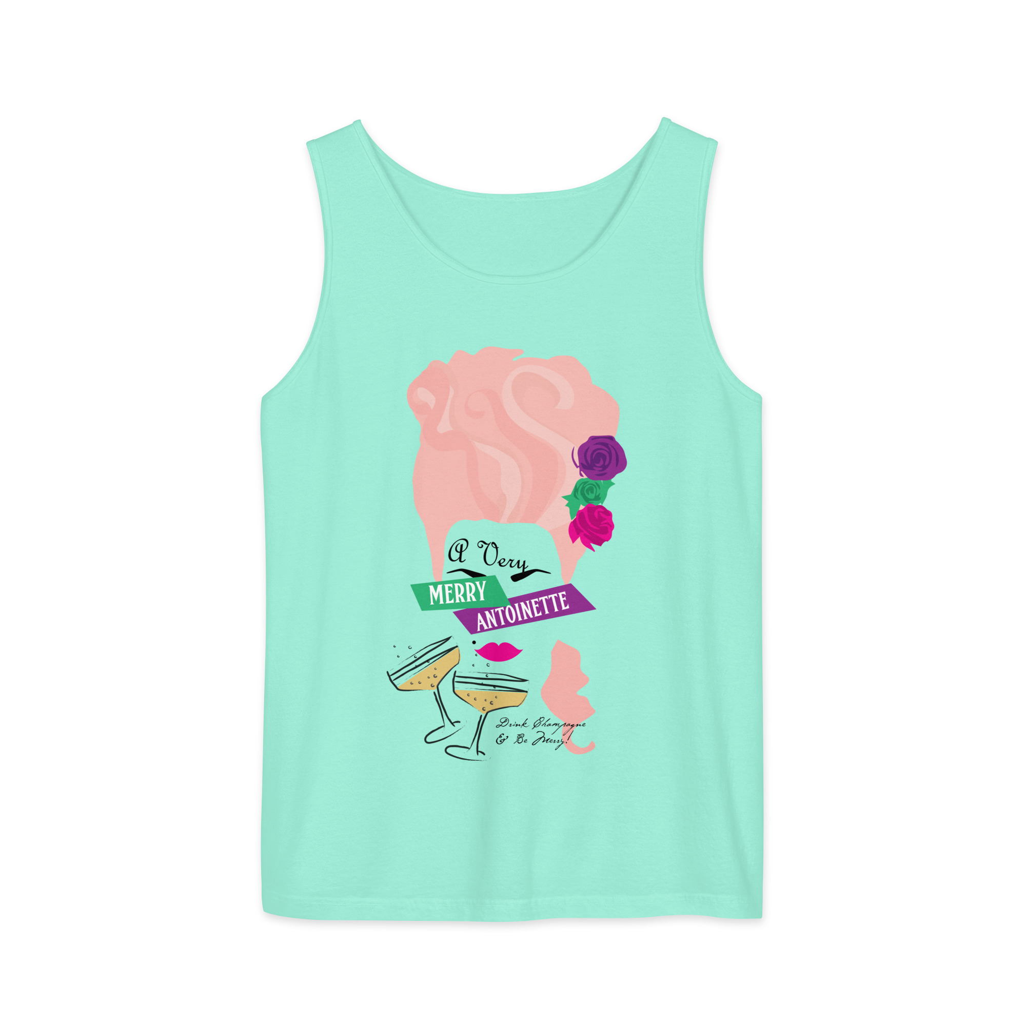 A Very Merry Comfort Colors Unisex Tank Top - Image 7