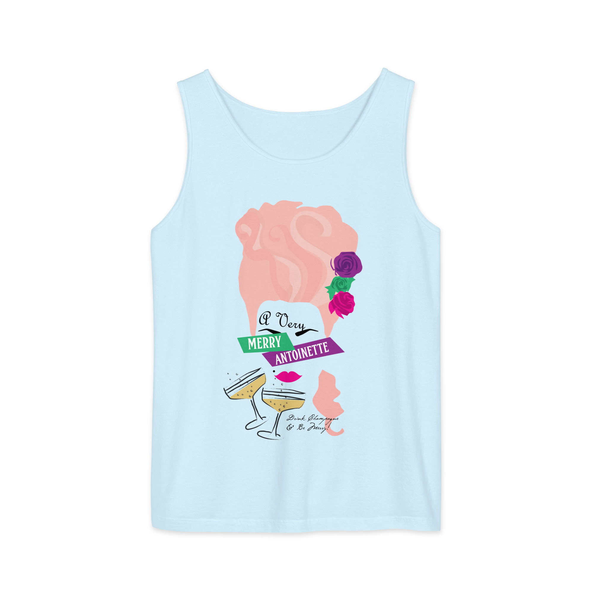 A Very Merry Comfort Colors Unisex Tank Top - Image 8