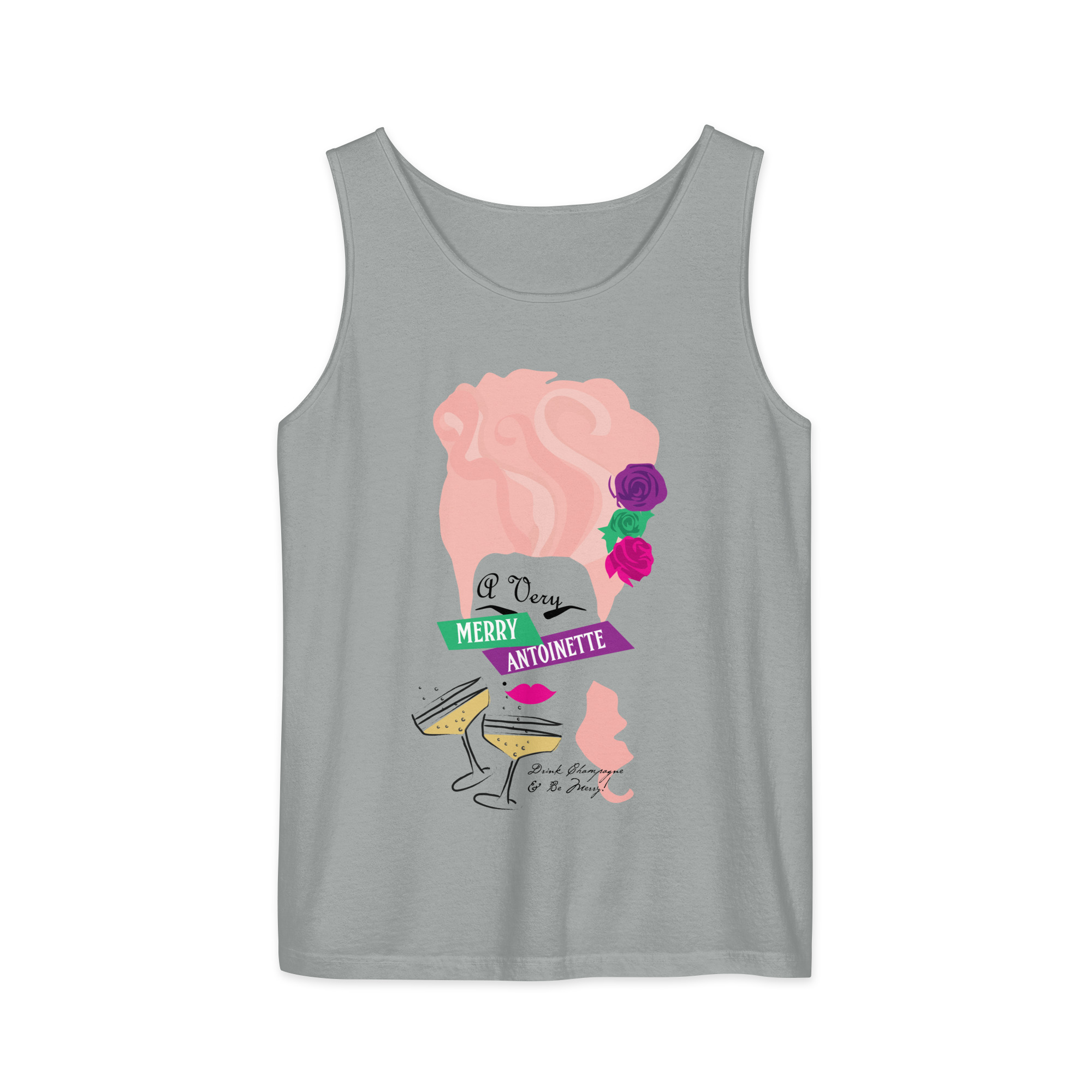 A Very Merry Comfort Colors Unisex Tank Top - Image 3