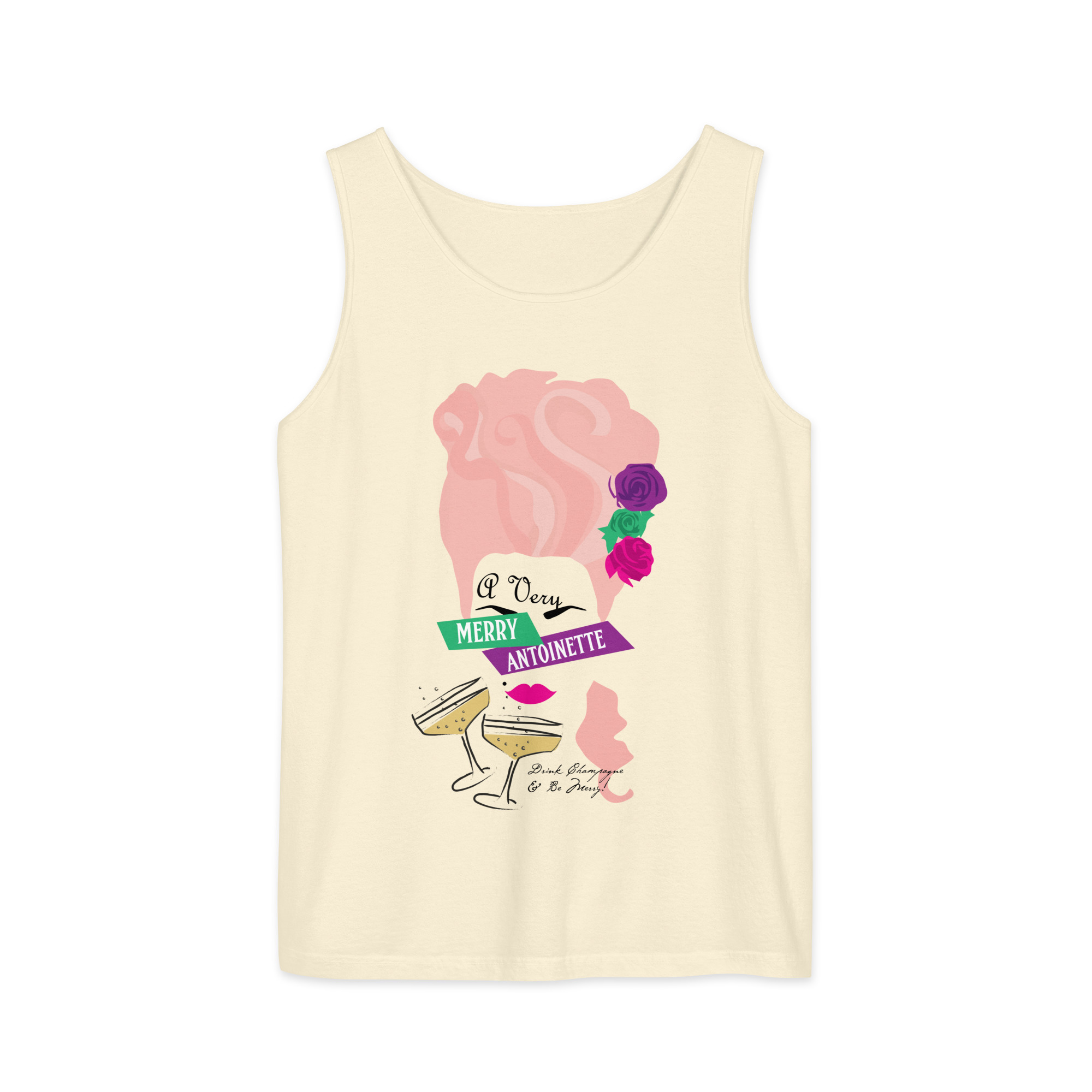 A Very Merry Comfort Colors Unisex Tank Top - Image 9