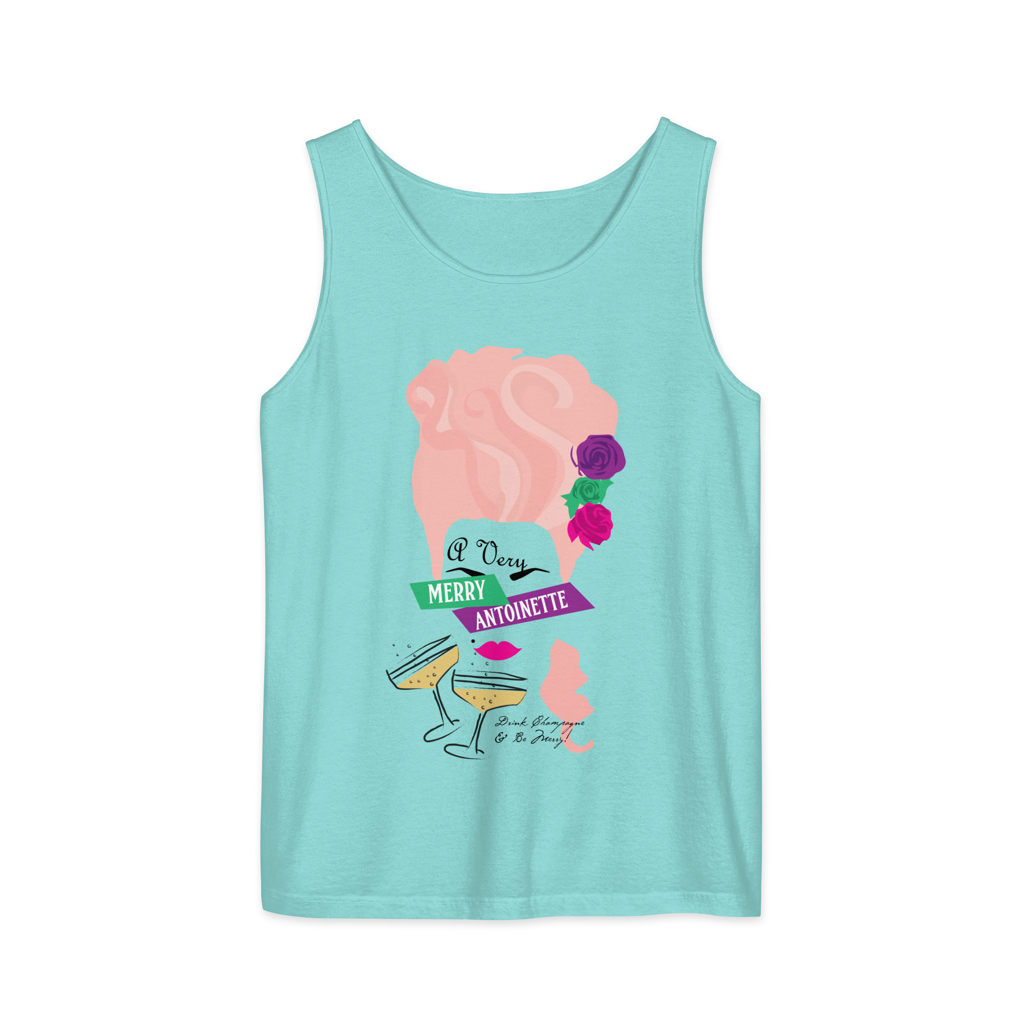 A Very Merry Comfort Colors Unisex Tank Top - Image 6