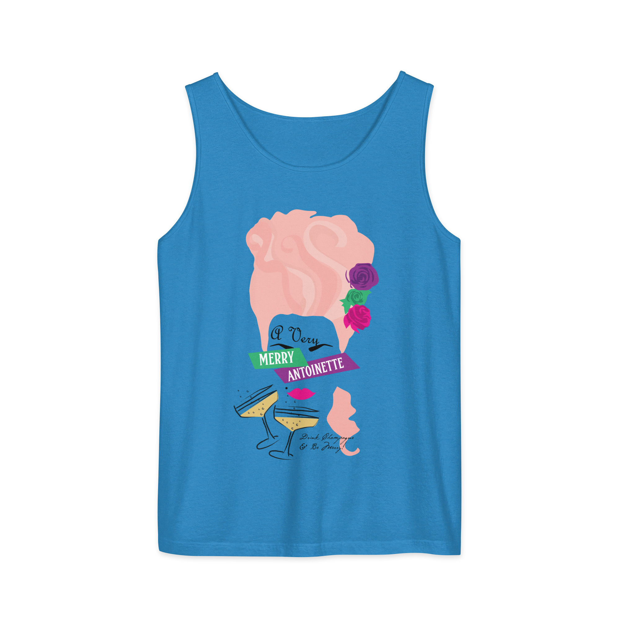 A Very Merry Comfort Colors Unisex Tank Top - Image 2