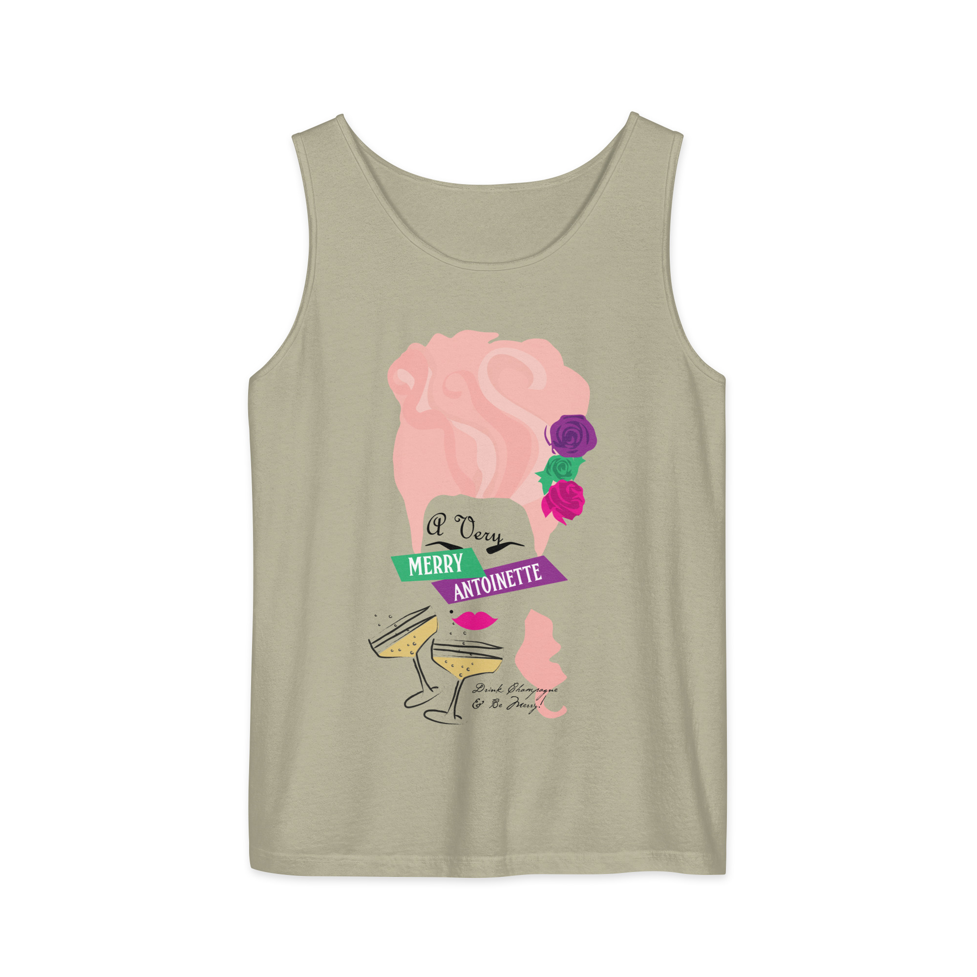 A Very Merry Comfort Colors Unisex Tank Top - Image 5