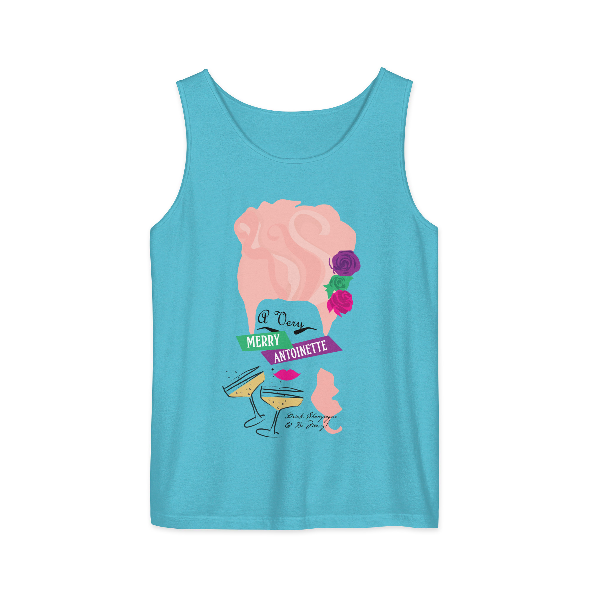 A Very Merry Comfort Colors Unisex Tank Top - Image 4