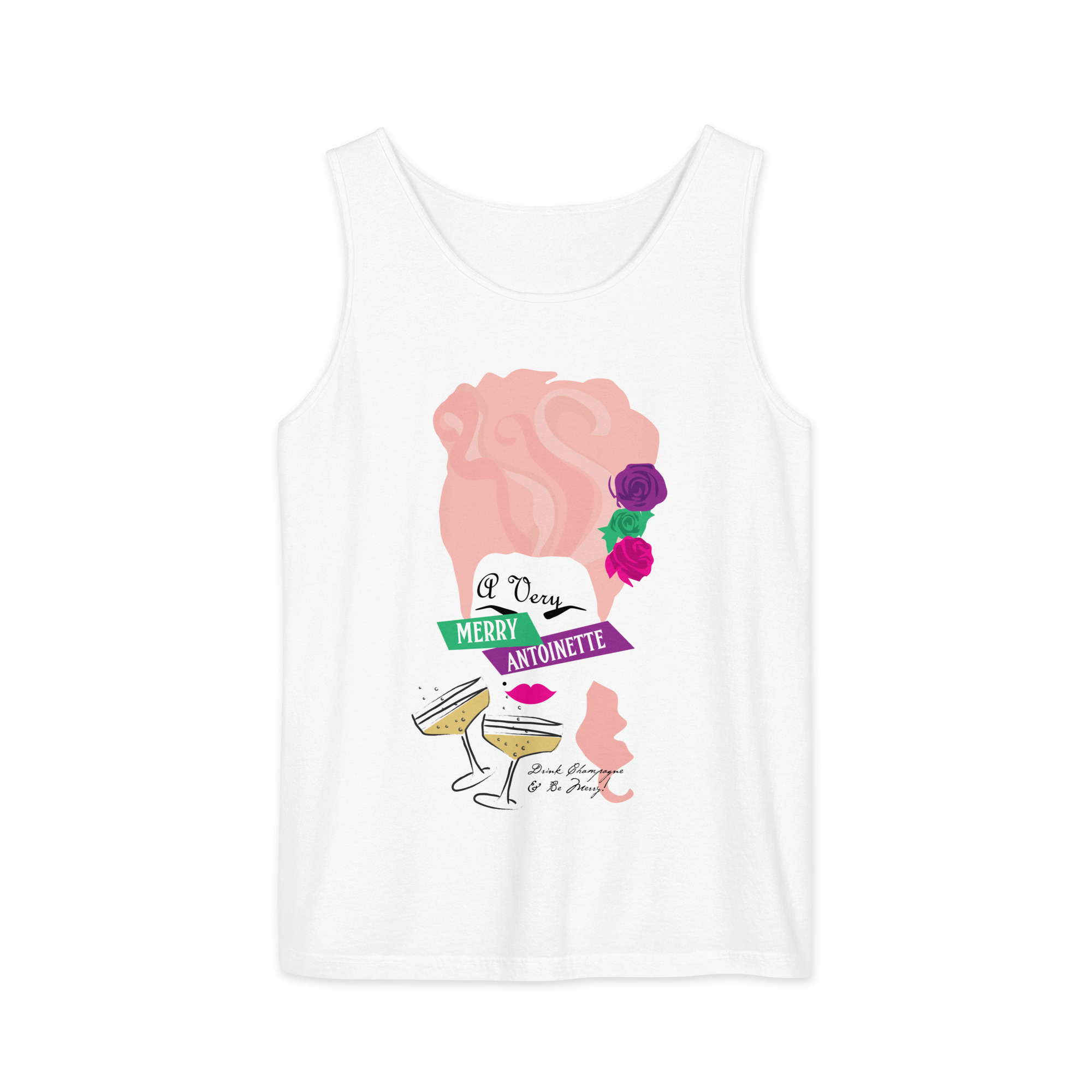 A Very Merry Comfort Colors Unisex Tank Top - Image 10