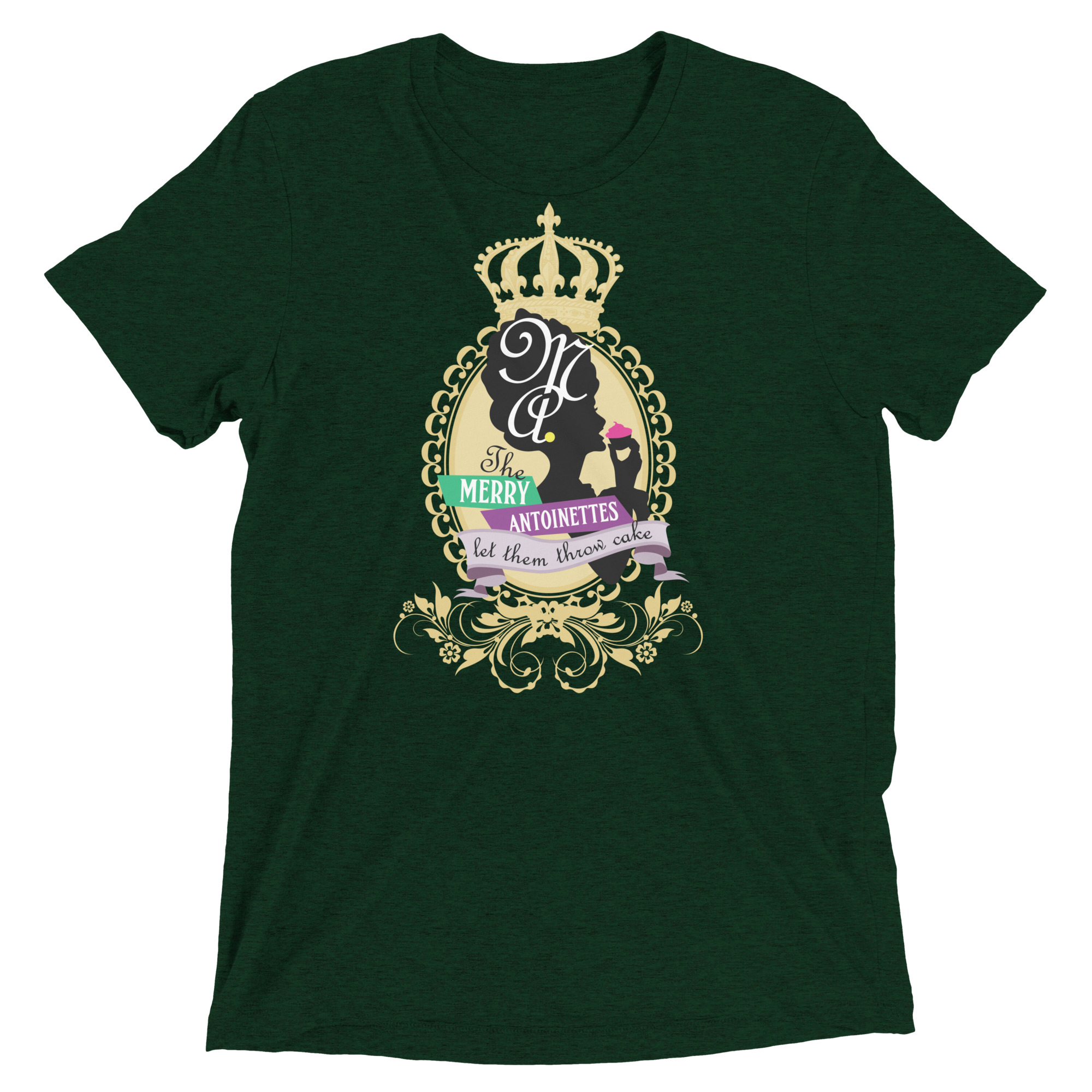 Krewe Crest Unisex Tri-Blend Short Sleeve T-Shirt - Image 3