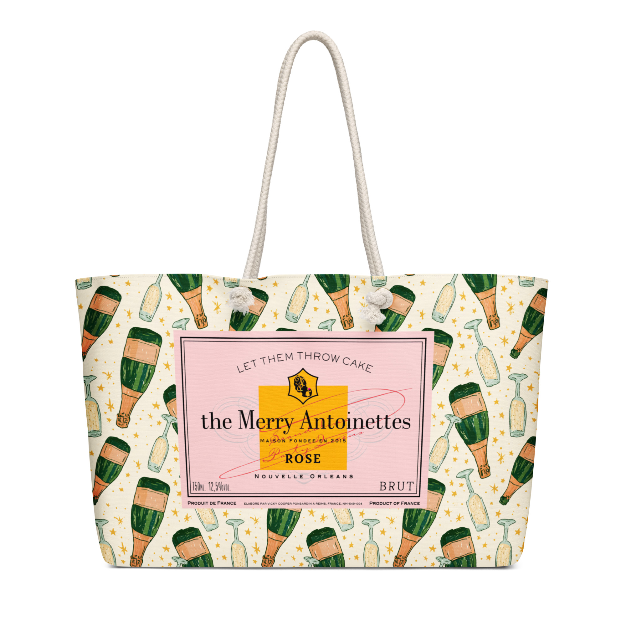 Rose' Champagne Oversized Weekender Bag - Image 4