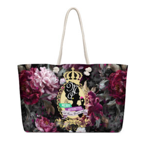 Krewe Crest Floral Oversized Weekender Bag