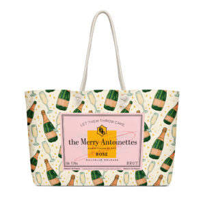 Rose' Champagne Oversized Weekender Bag
