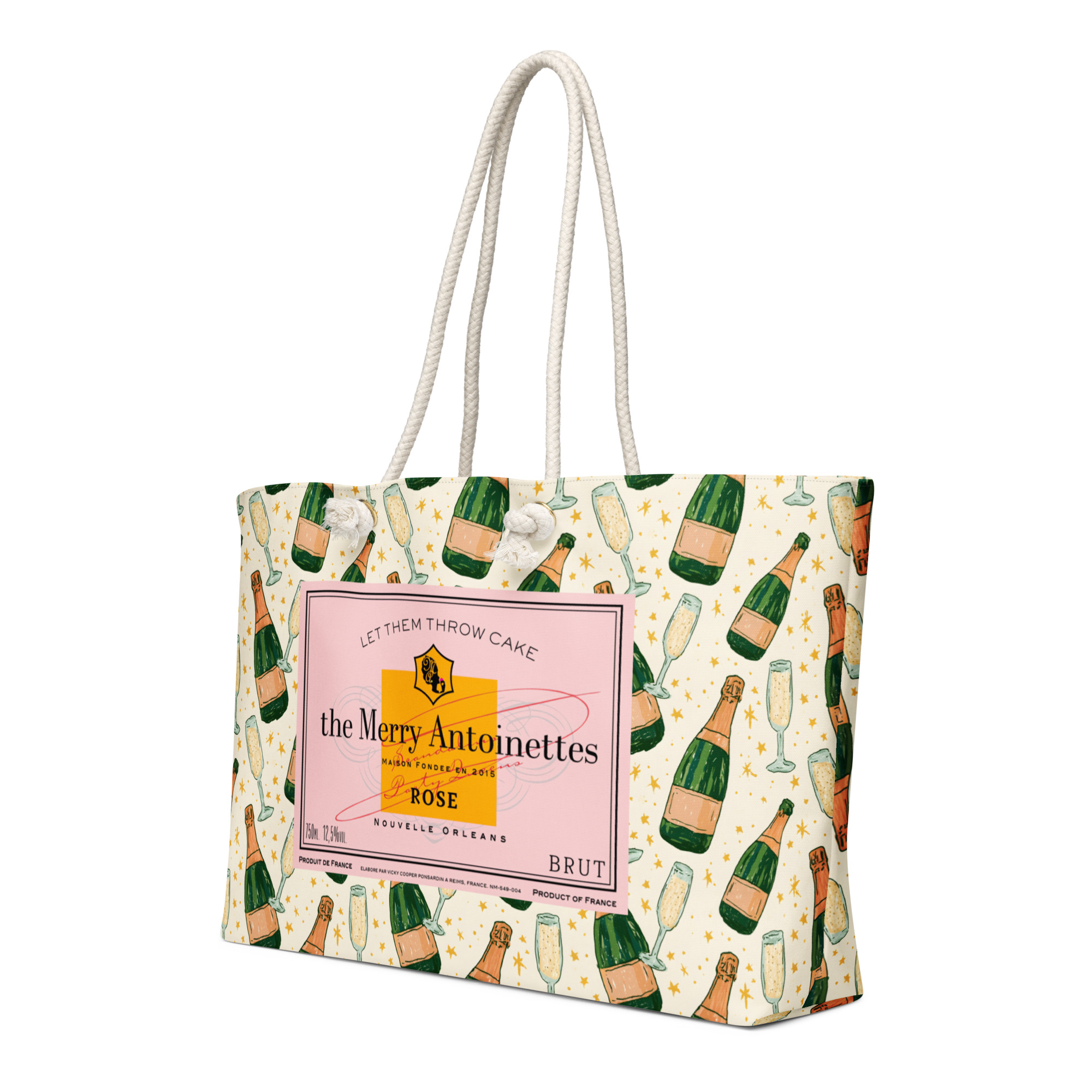 Rose' Champagne Oversized Weekender Bag - Image 2
