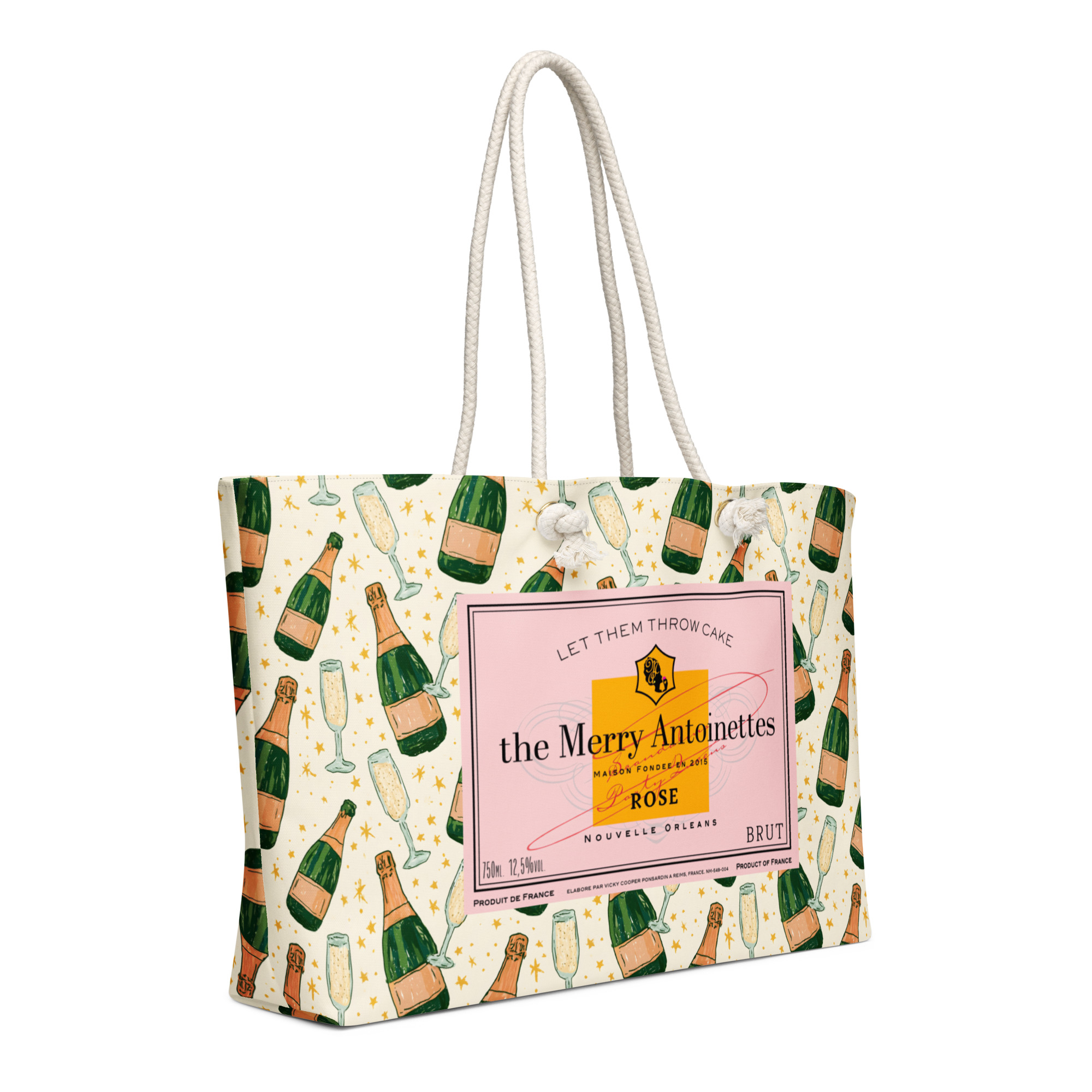 Rose' Champagne Oversized Weekender Bag - Image 3