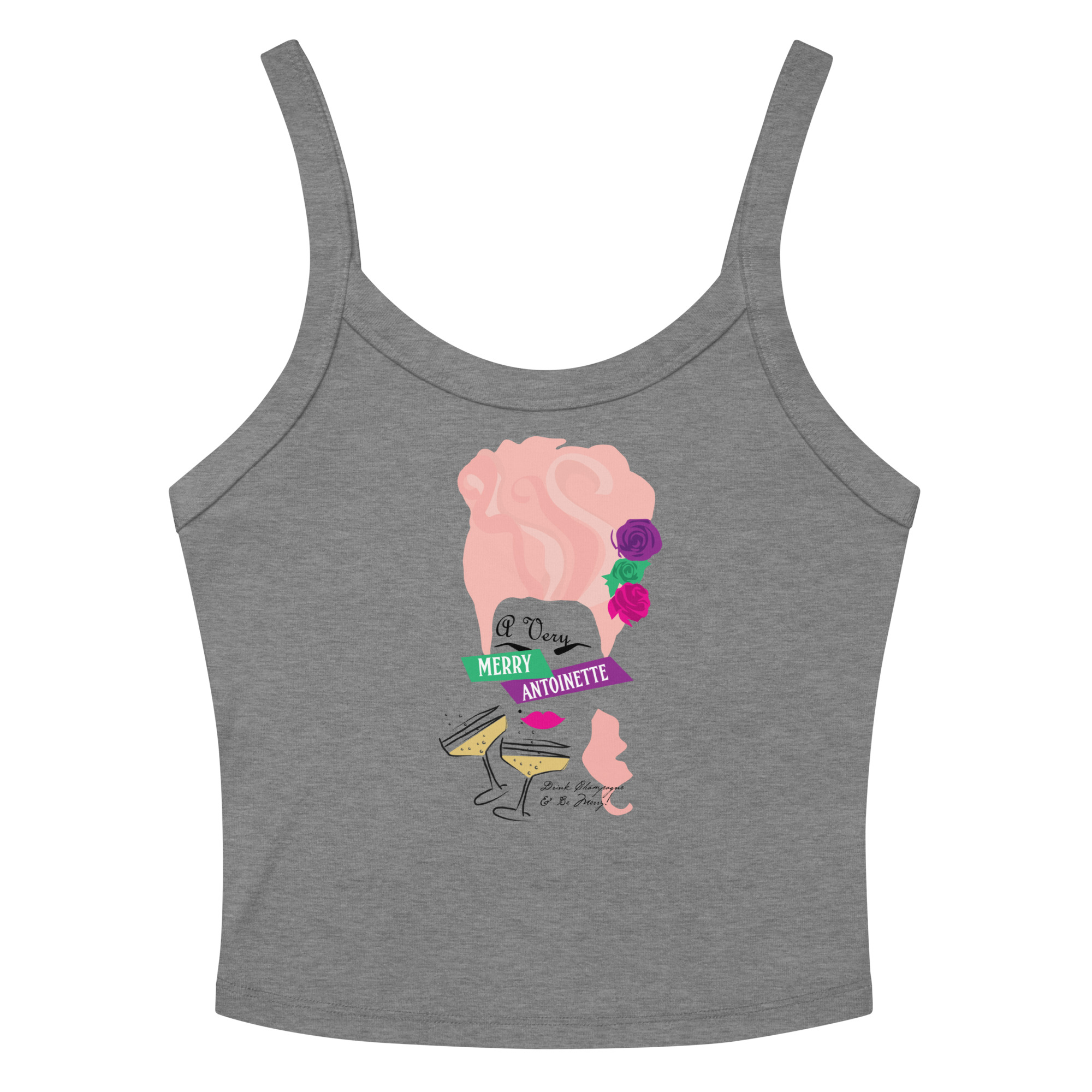 A Very Merry Women’s Micro-Rib Tank Top - Image 2